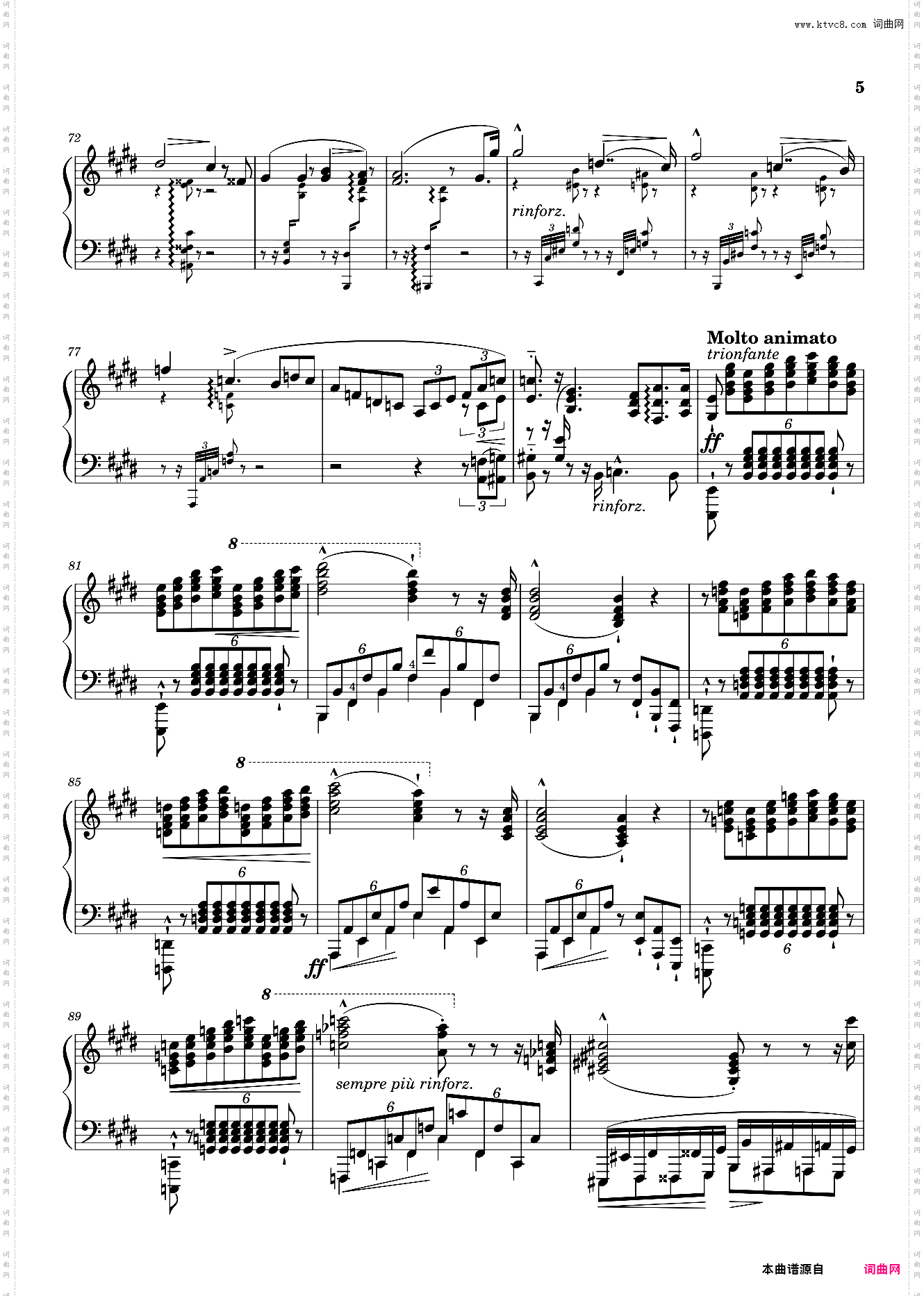 Transcendental étude No· 11 Harmonies du soir