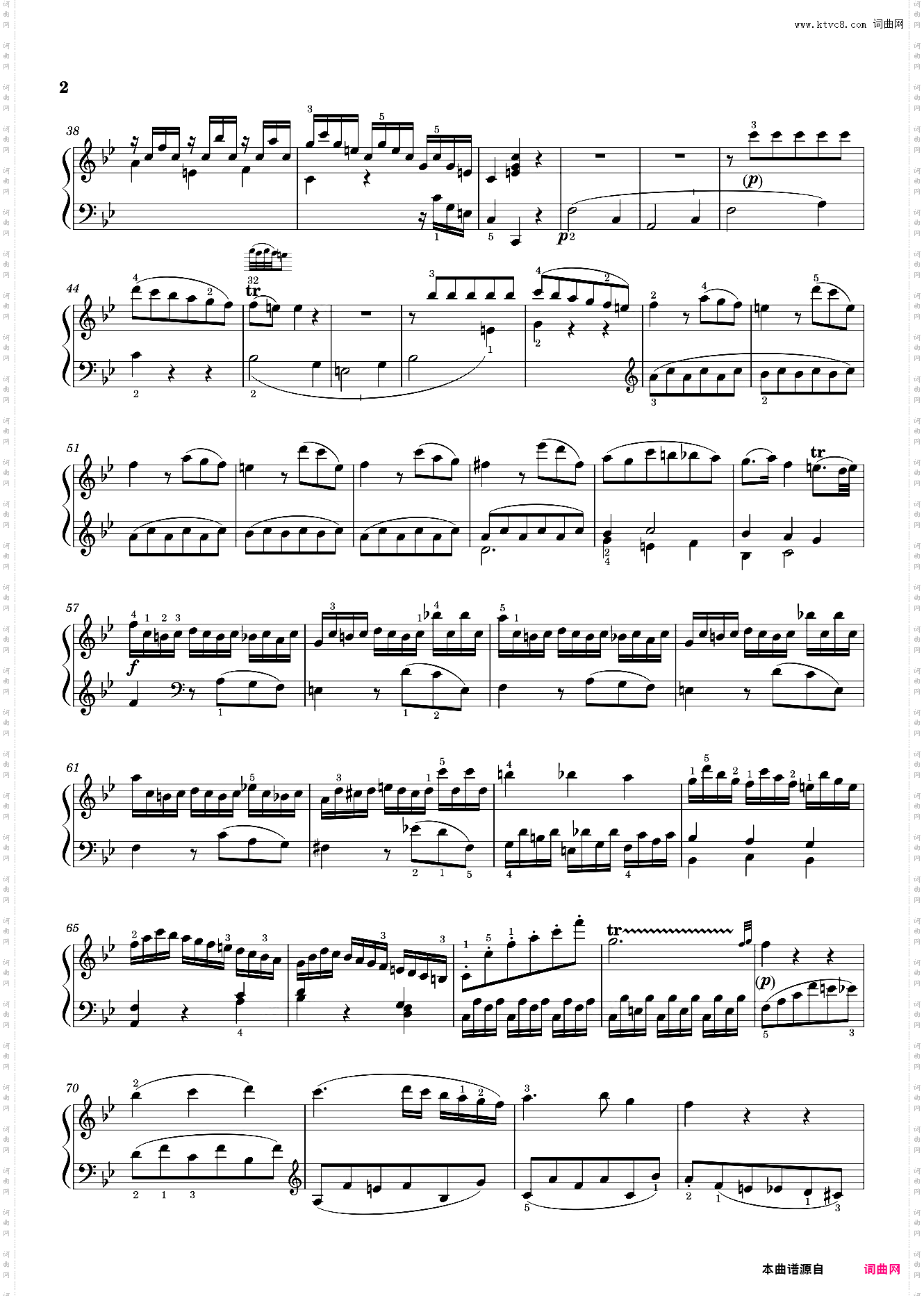 莫扎特第十七钢琴奏鸣曲 Sonata No· 17, 1st Movement K· 570