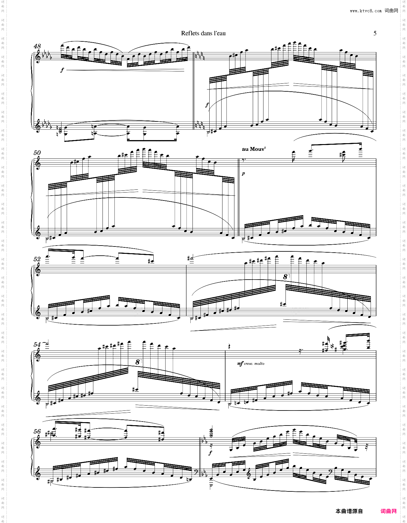Debussy - Images: Reflets dans leau