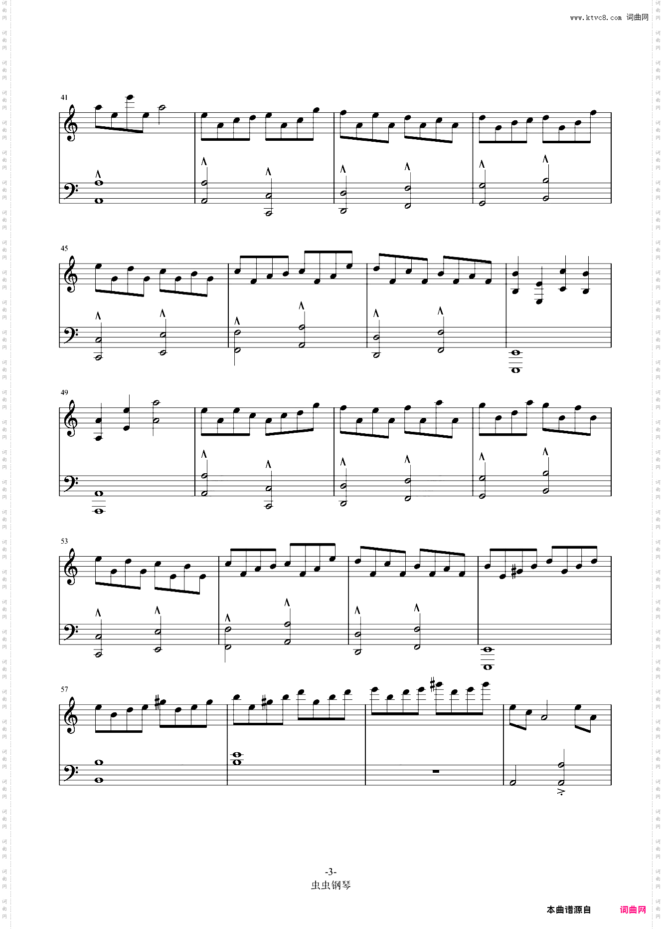 克罗地亚狂想曲 C调简单版本 容易弹 马克西姆