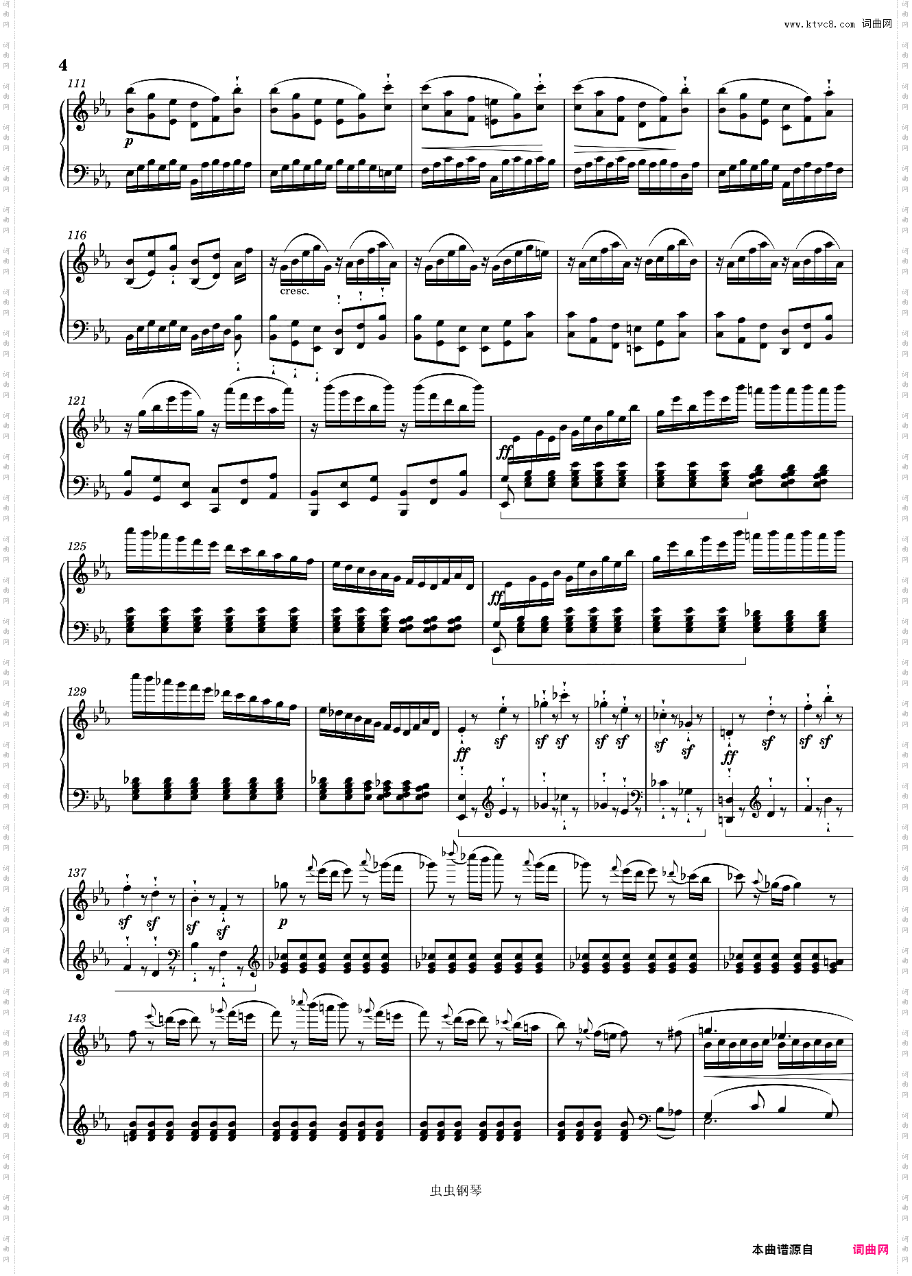 第二十六告别奏鸣曲 第三乐章/Op·81 贝多芬