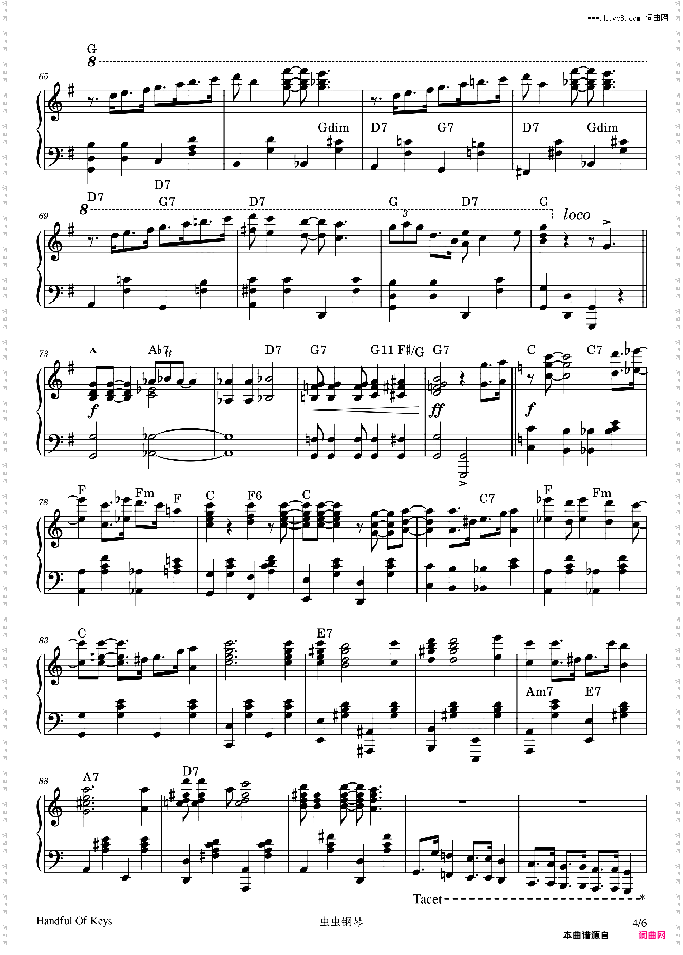 Handful of Keys - Fats Waller - 1933