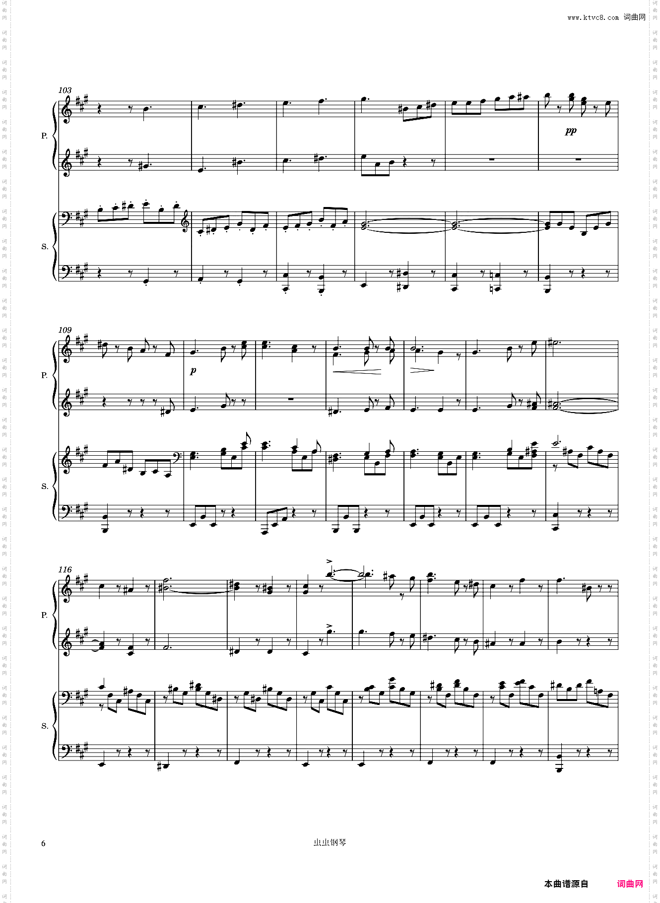 Mendelssohn Symphony No· 4, Italian, 1st Mvmt, Arr· for Piano 4 hands