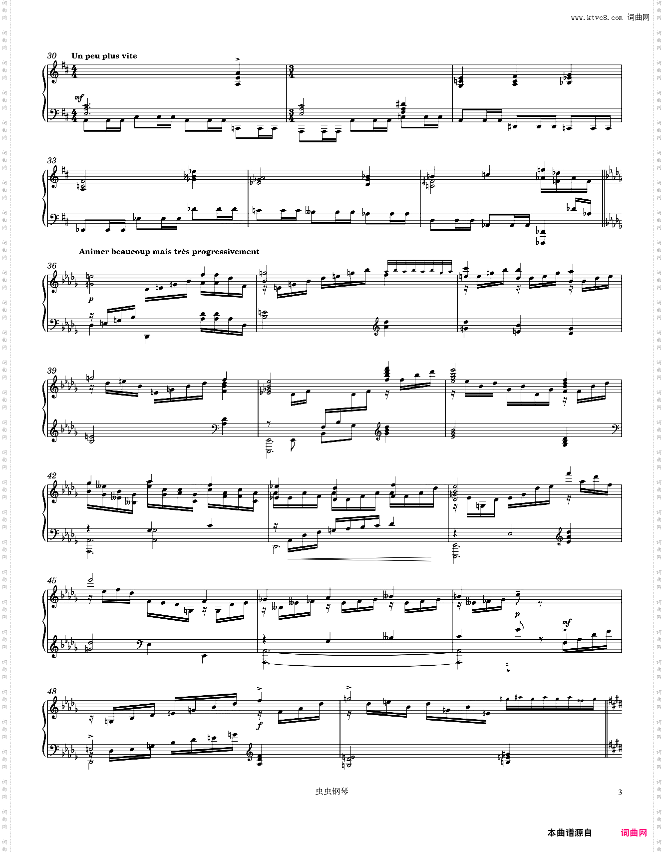 Poulenc Mélancolie Piano solo