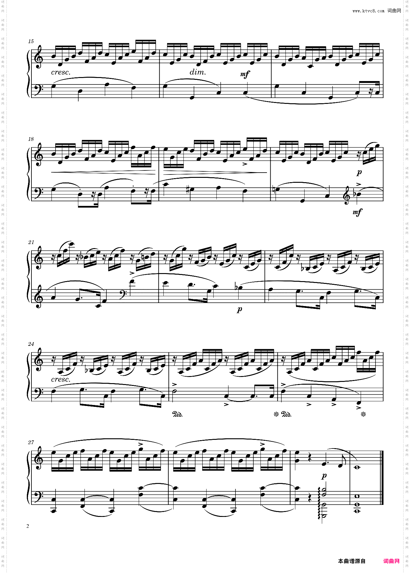 E?tude Opus 45 No· 1 in C Major – Heller