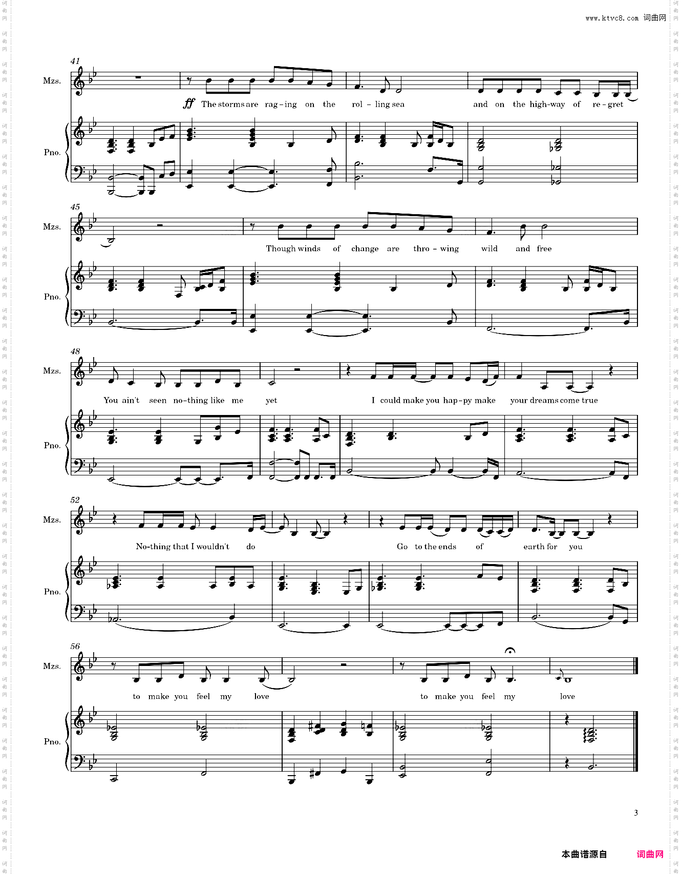 阿黛尔 Adele - Make You Feel My Love
