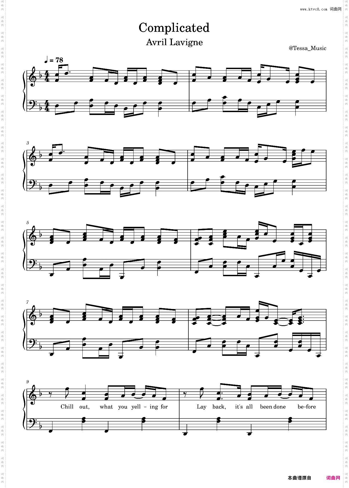 Avril Lavigne-Complicated