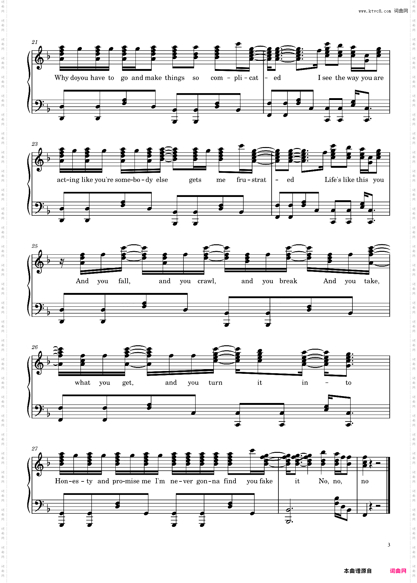 Avril Lavigne-Complicated