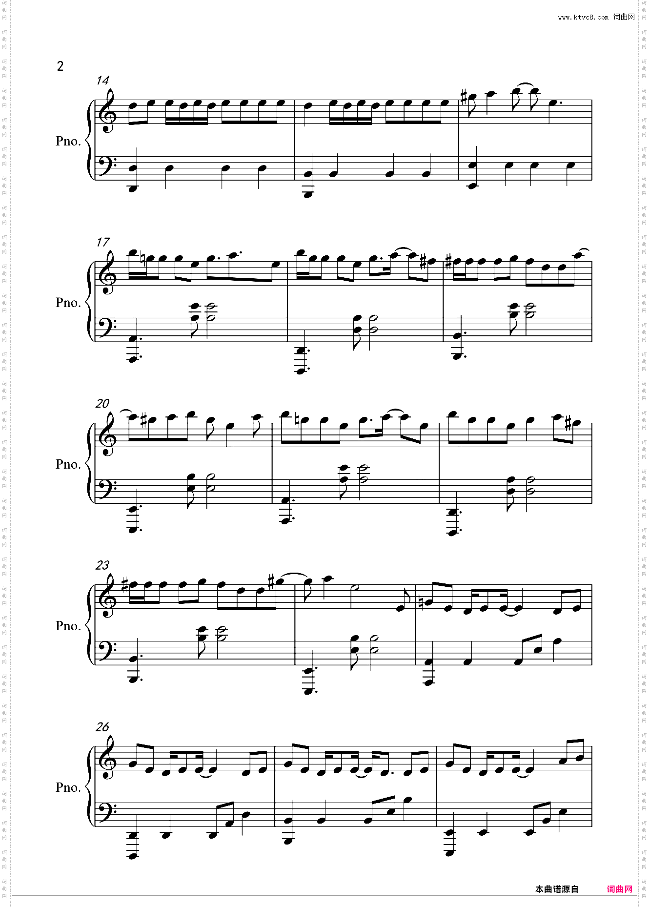 危险派对-C调简单版