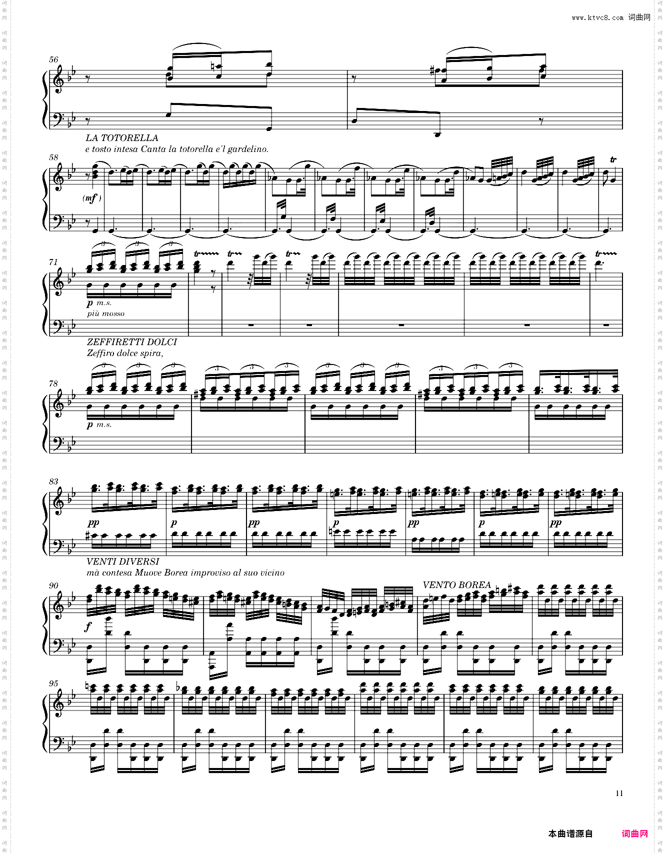 维瓦尔第-四季 春The Four Seasons Complete Piano Transcription