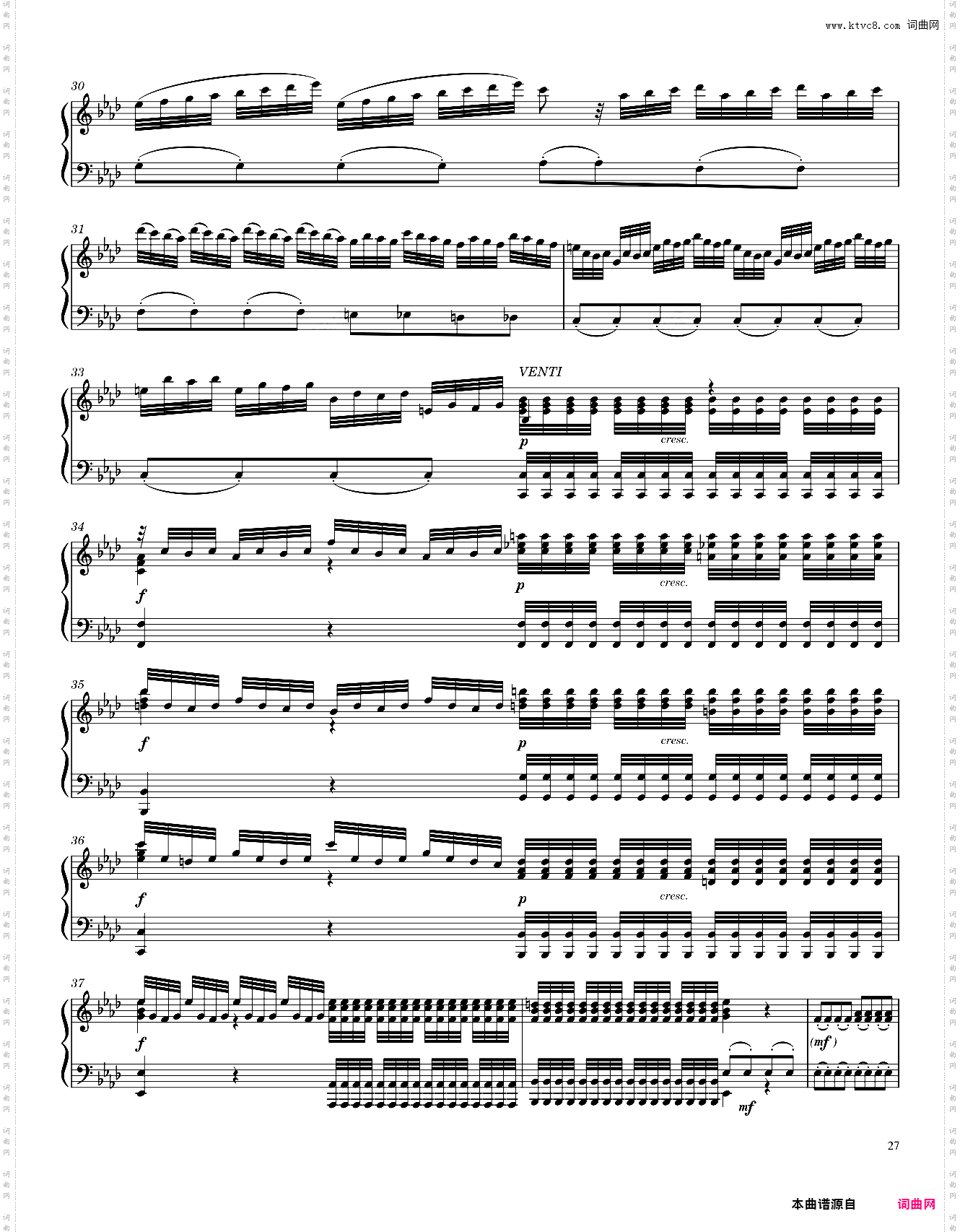 维瓦尔第-四季 春The Four Seasons Complete Piano Transcription