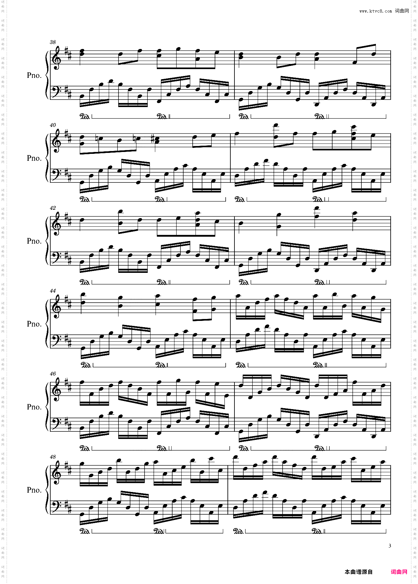 卡农 钢琴版 Canon in D