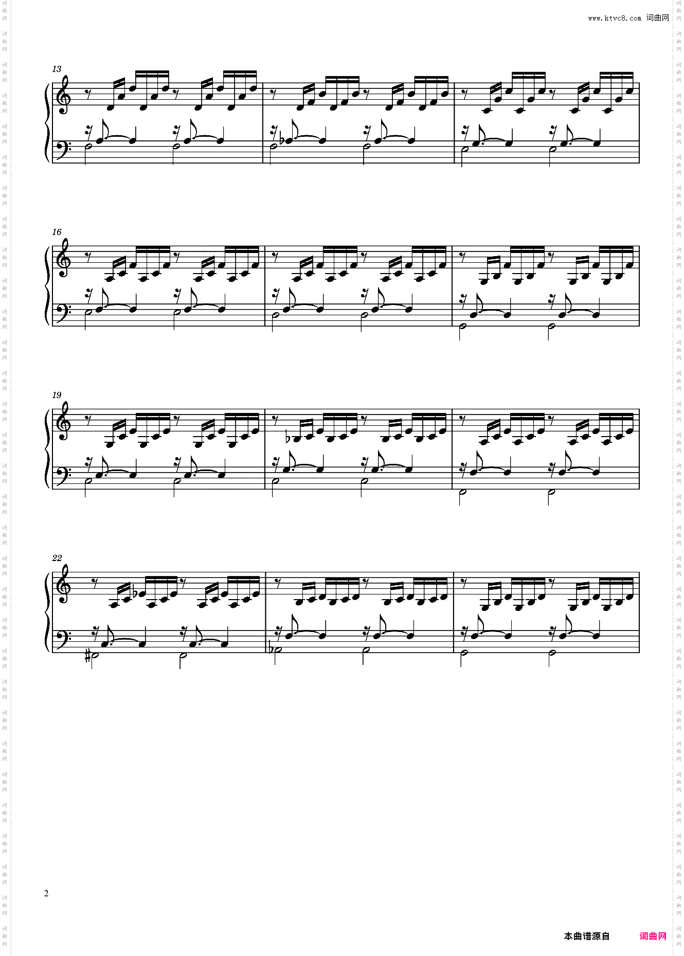 巴赫第一组前奏曲 Prélude No· 1 BWV 846 in C Major