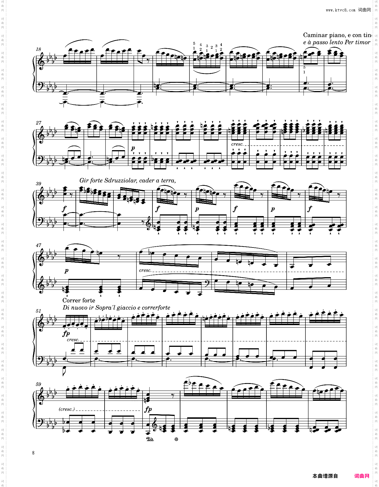 Vivaldi - Winter 维瓦尔第-四季 冬 钢琴独奏版