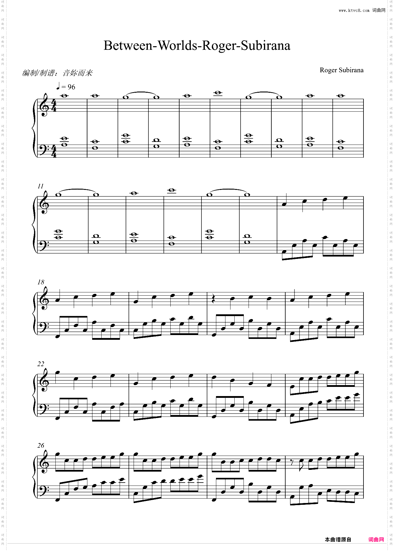 【好听到爆炸】Roger Subirana Mata - Between Worlds-《无问西东》插曲