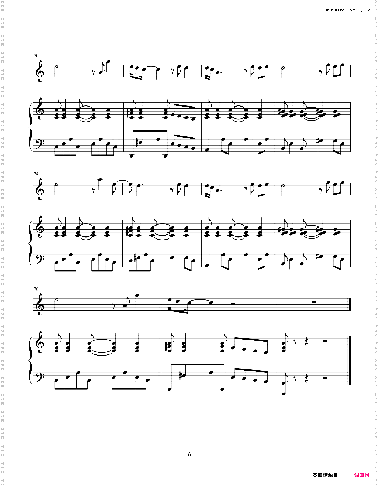 River-Charlie Puth-伴奏谱