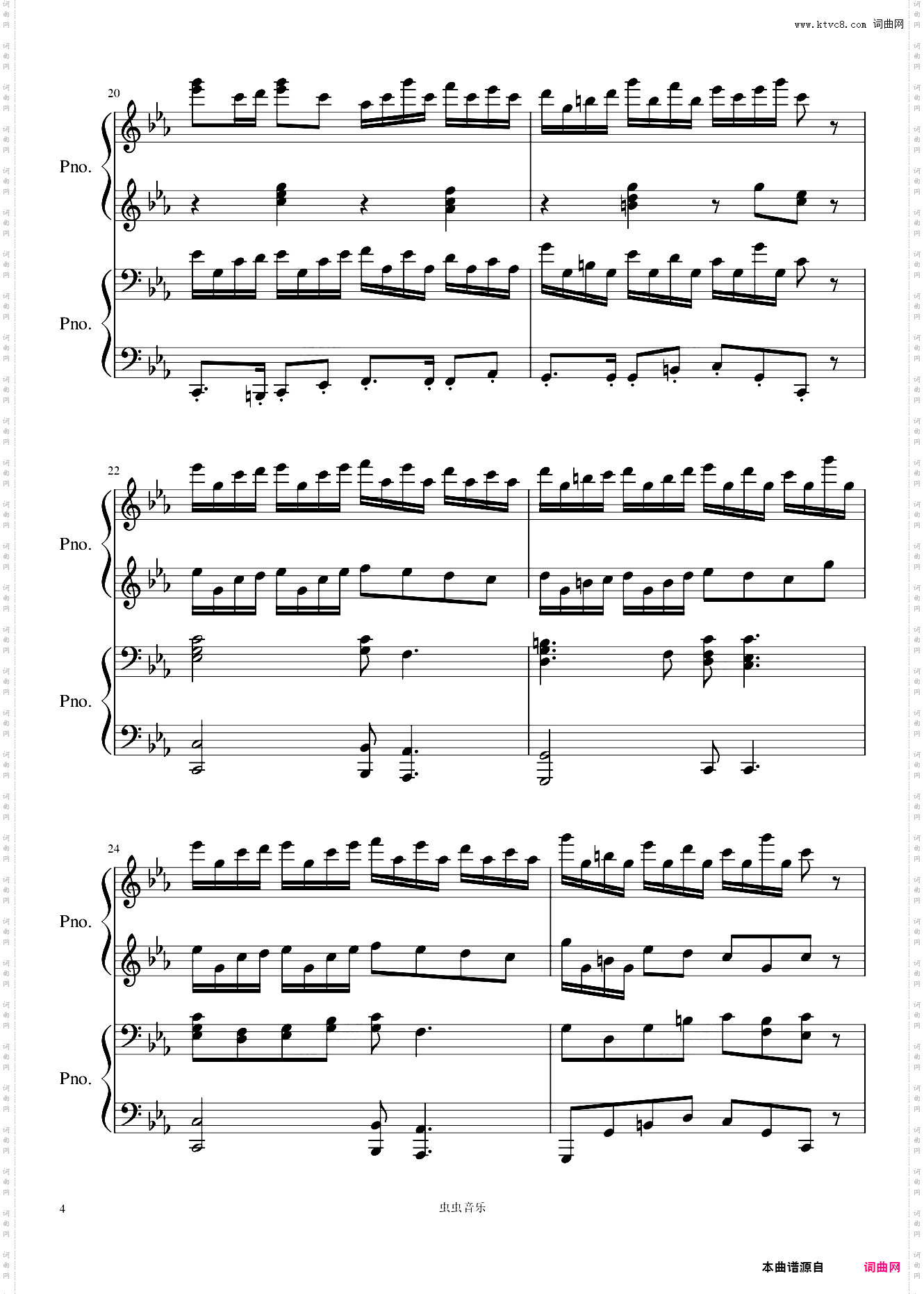 克罗地亚狂想曲四手联弹Croatian Rhapsody