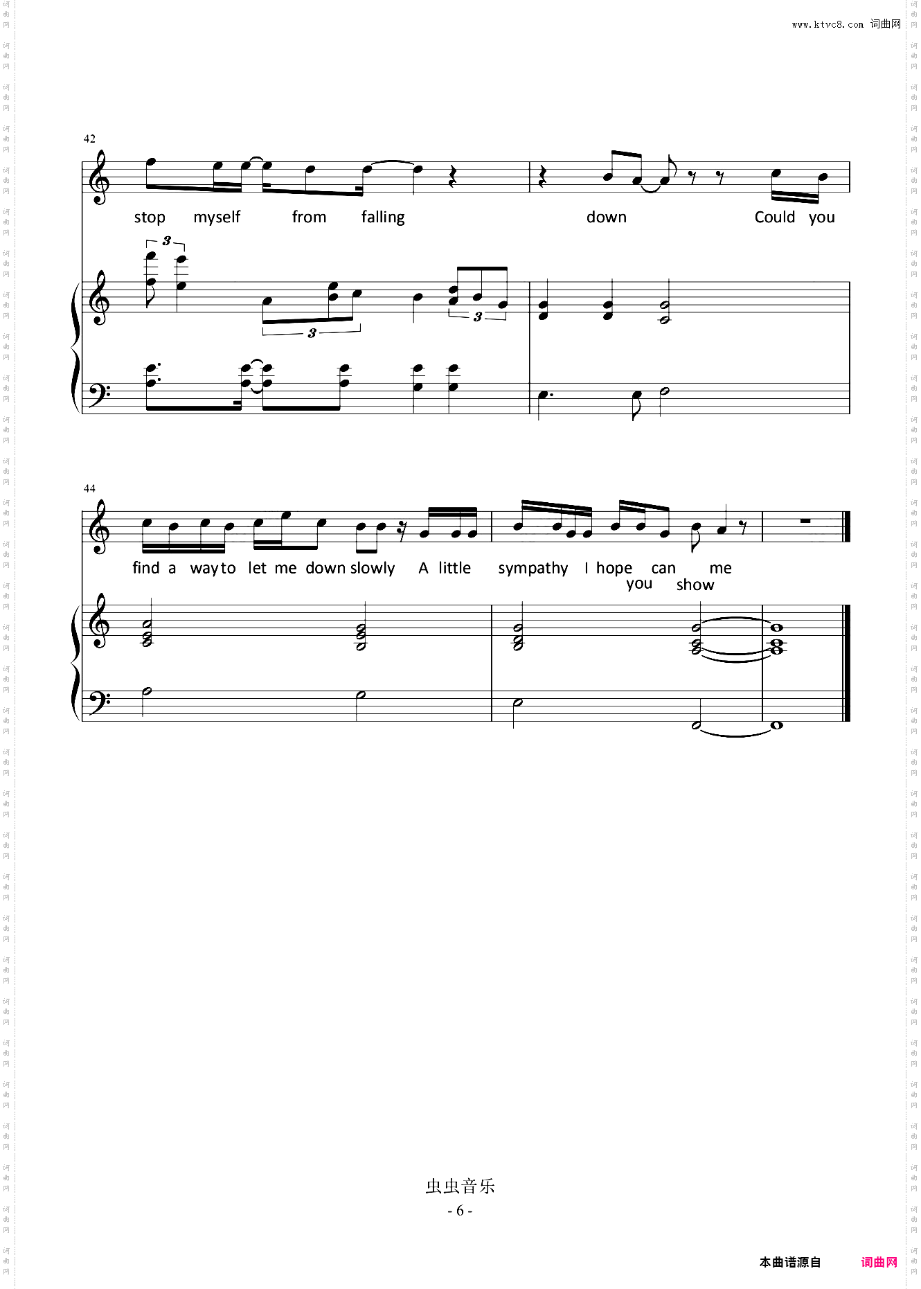 Let Me Down Slowly【C调弹唱】- beth -