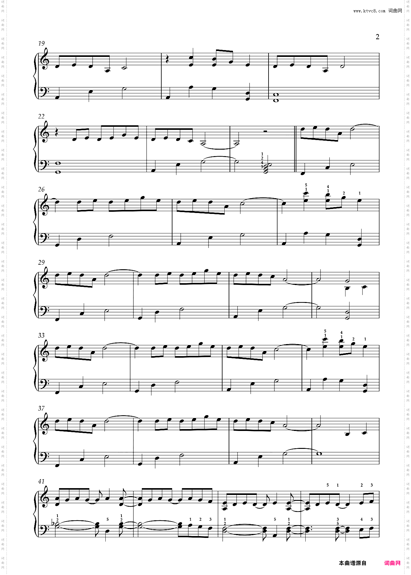 坂本龙一 - Merry Christmas· Mr· Lawrence - **快乐劳伦斯先生 - 带指法提示