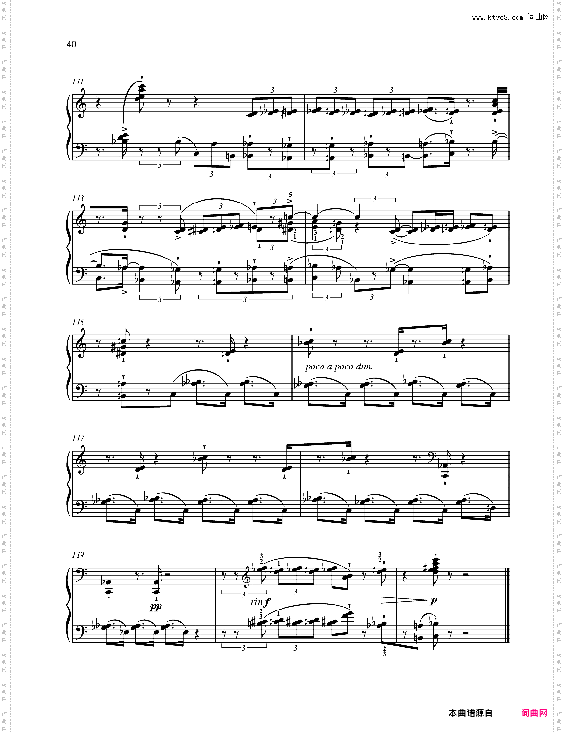 五首练习曲之大二度练习曲 op 68 no 34