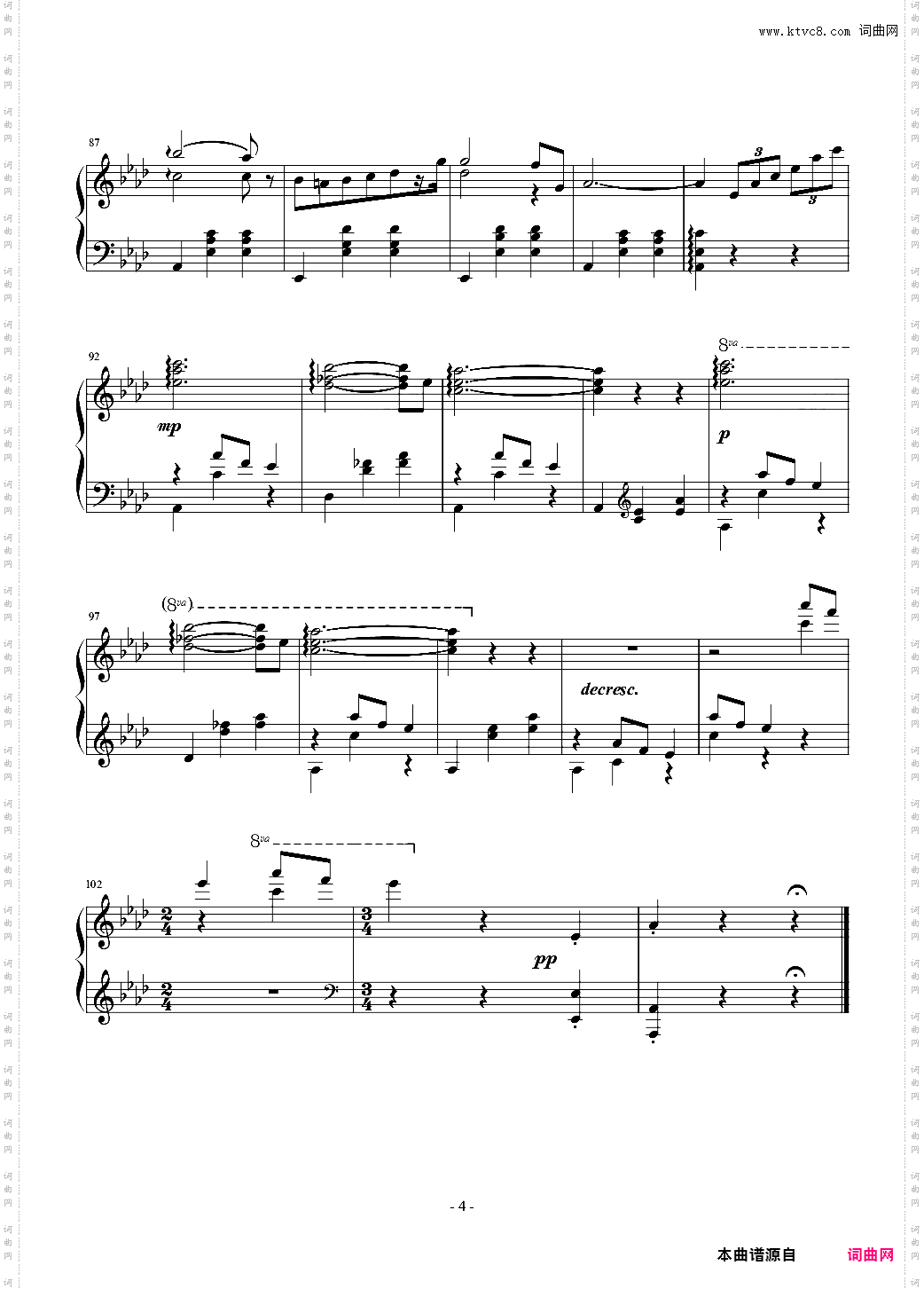 降A大调圆舞曲