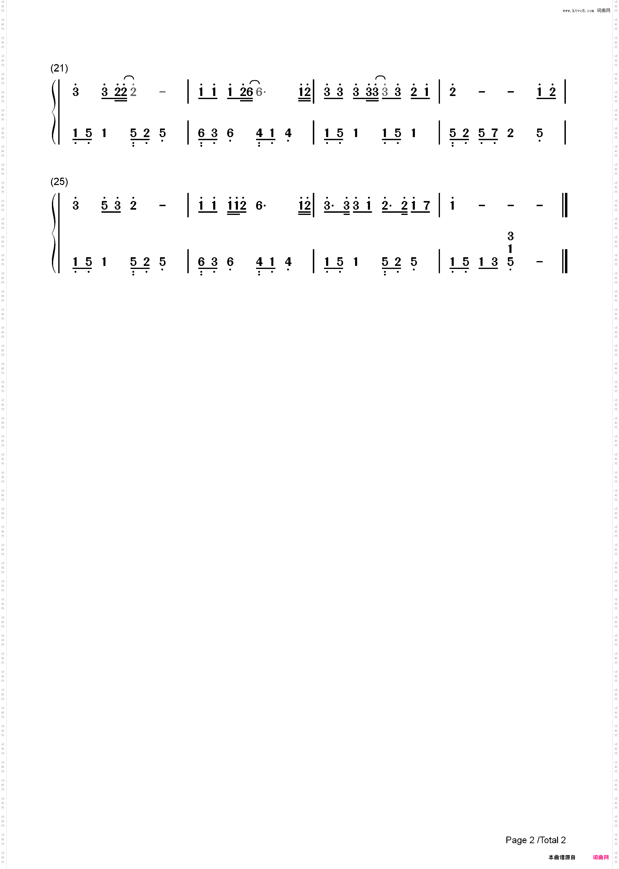 讲不出再见-C调简单版-谭咏麟