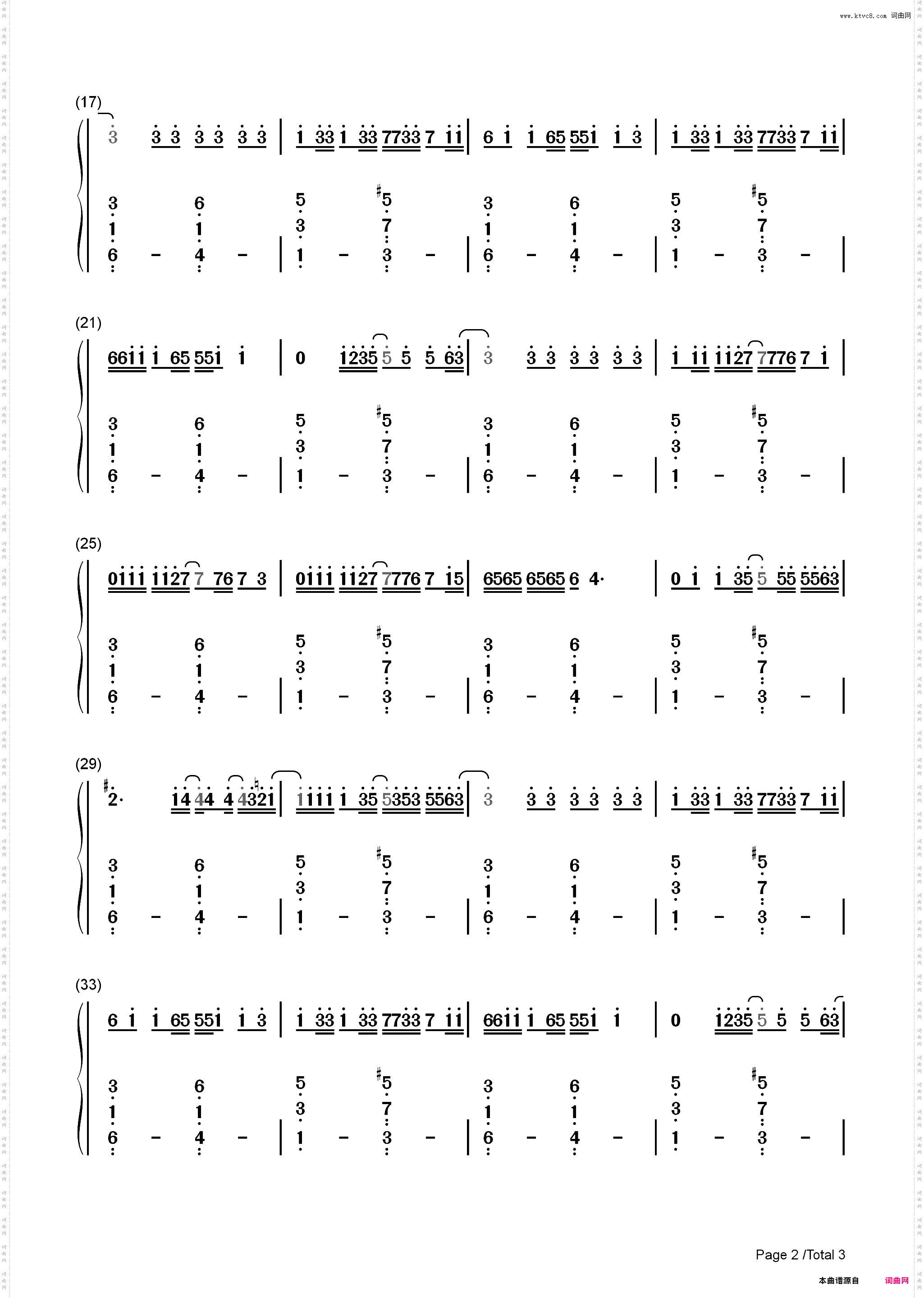 ABCDEFU-Gayle_简谱版