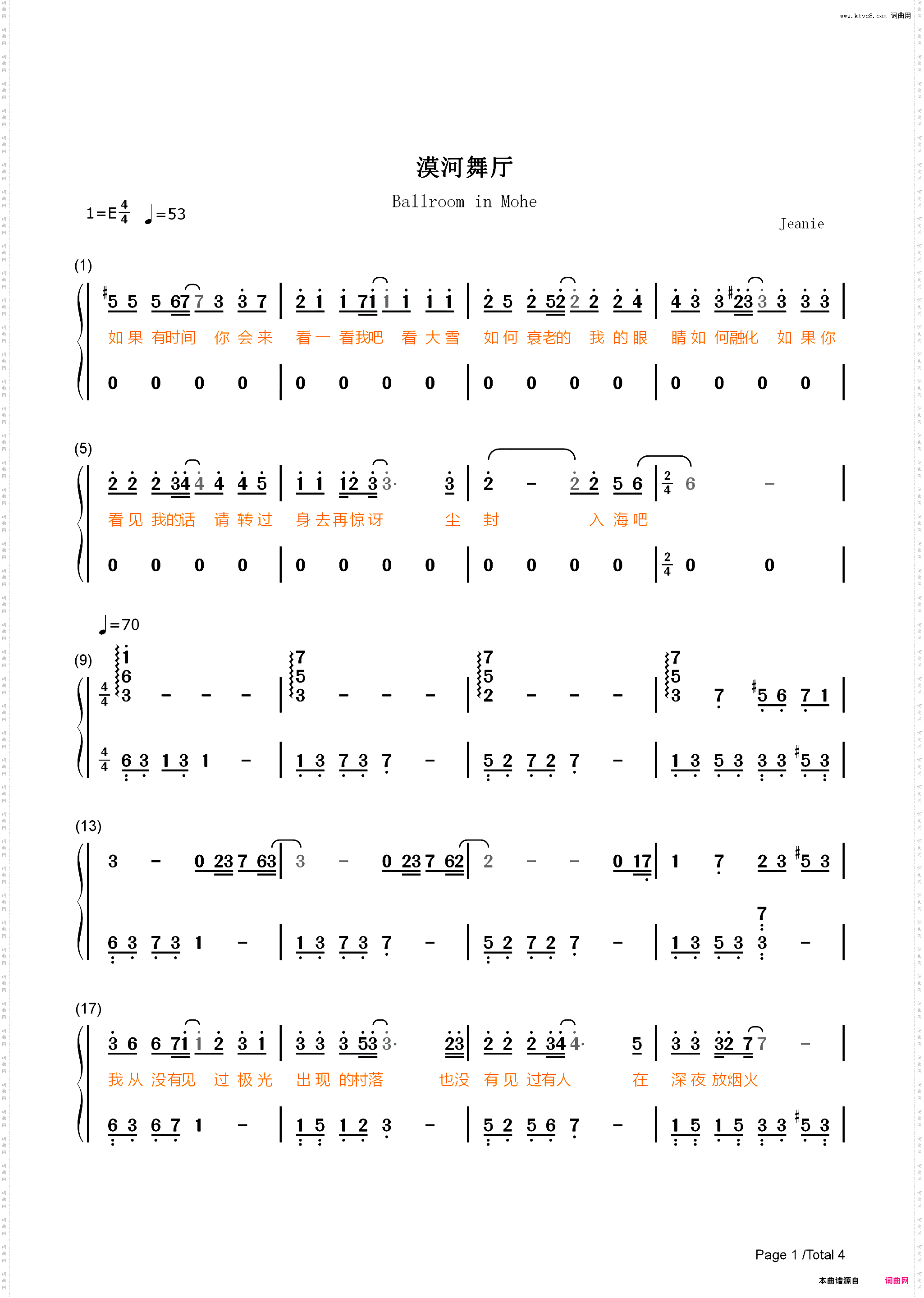 漠河舞厅-简单版-晚星就像你的眼睛杀人又放火-抖音