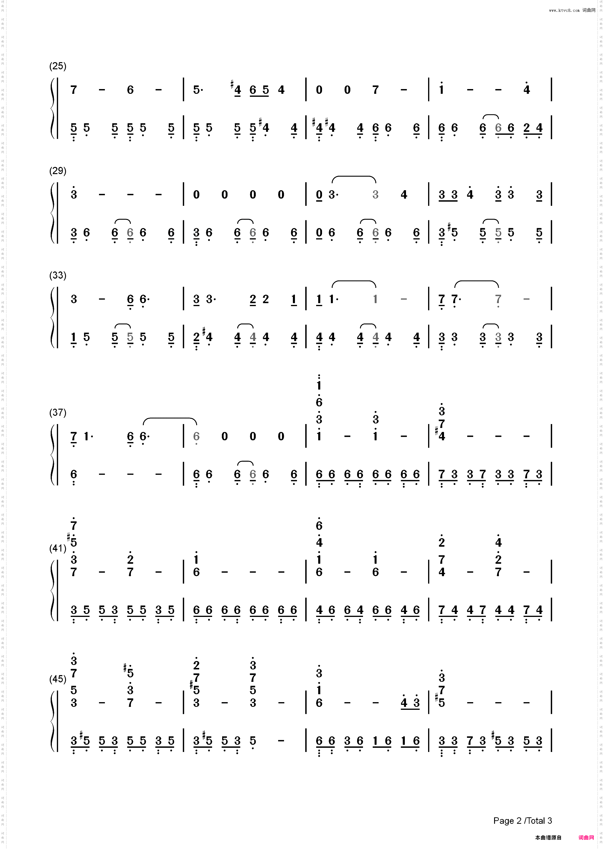 Exit Music-C调简单版-西部世界插曲_简谱版