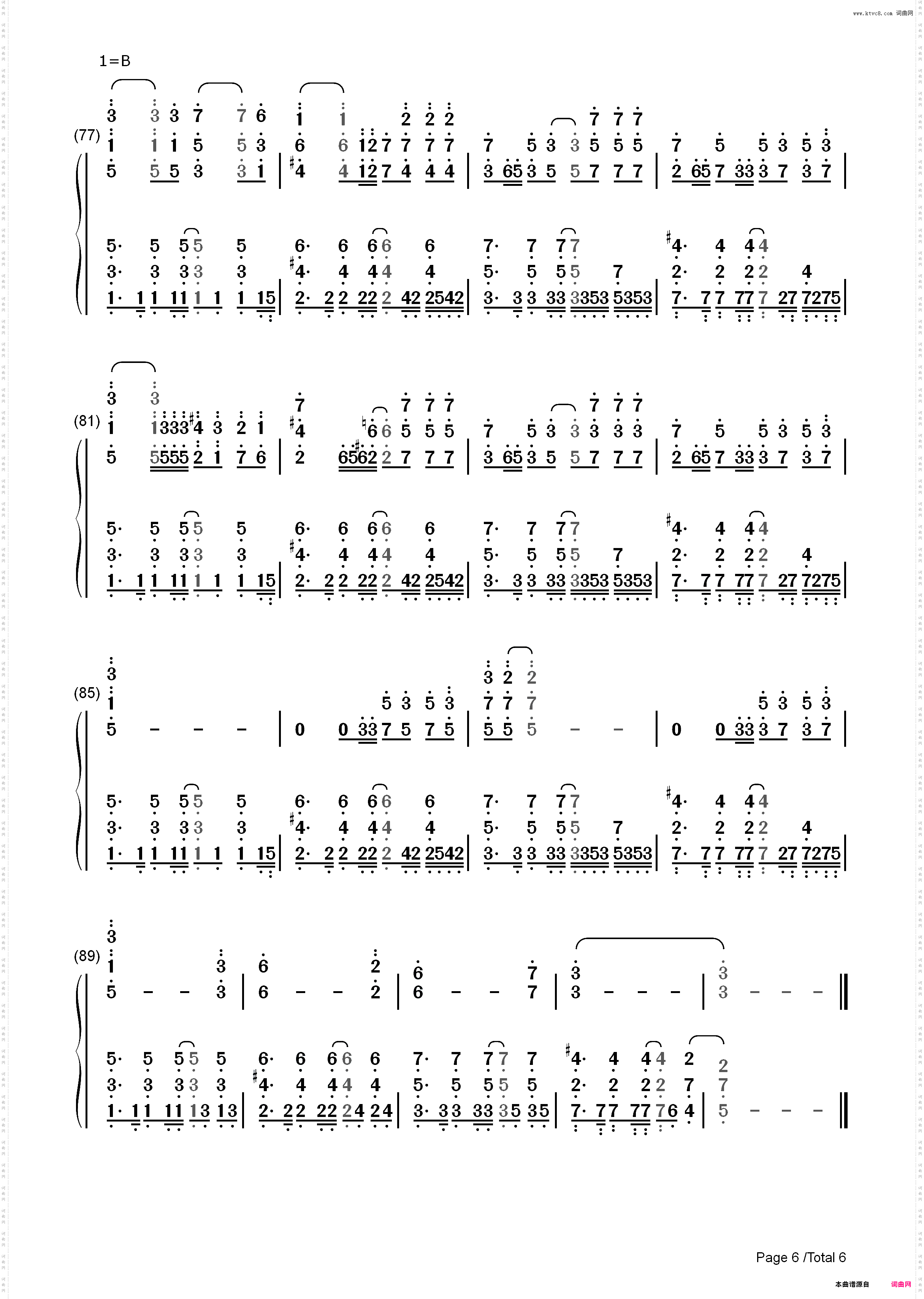 モラトリアム_鸣鸟不飞乌云密布主题曲简谱版