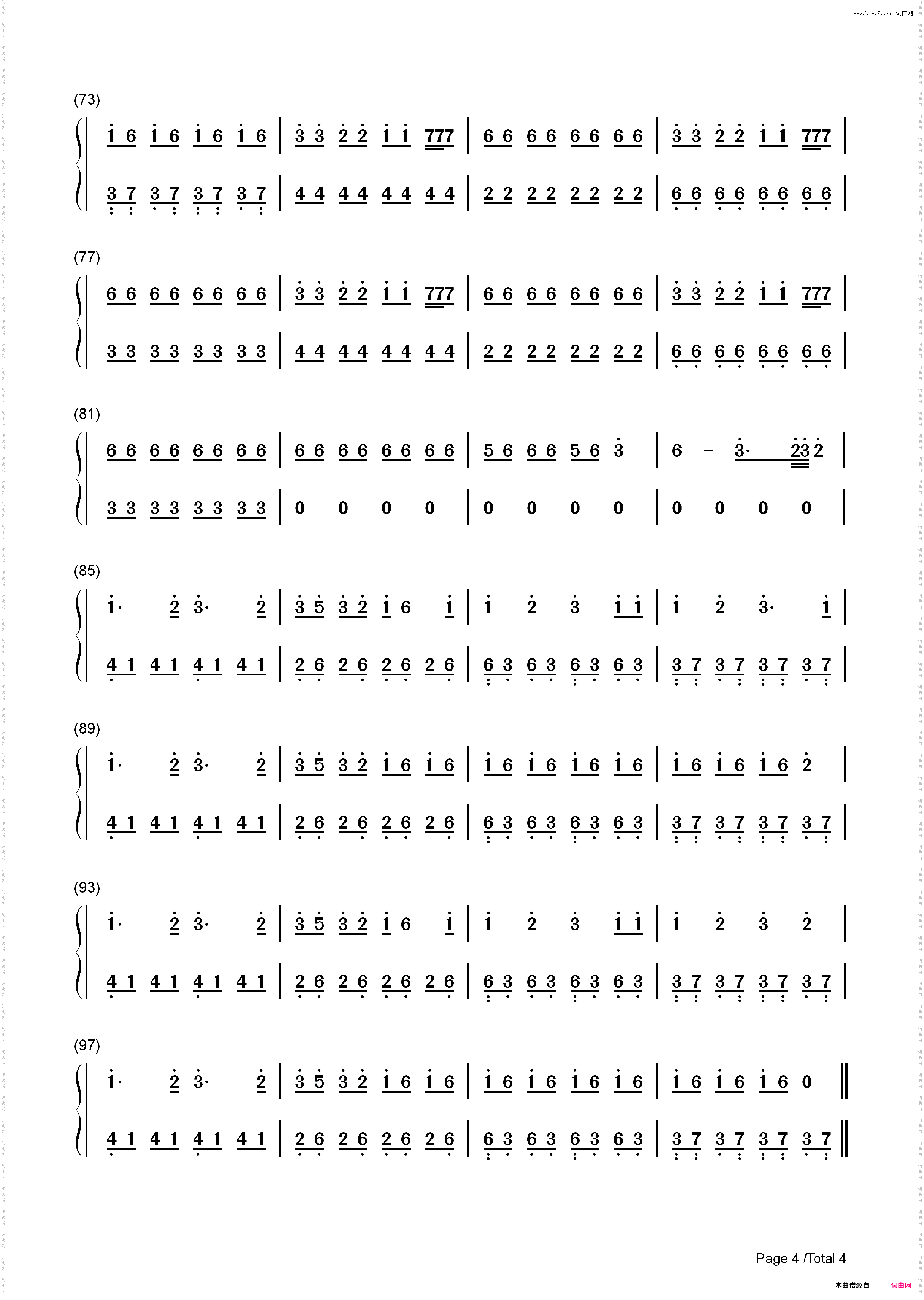 Hot Girl Bummer-Blackbear_简谱版