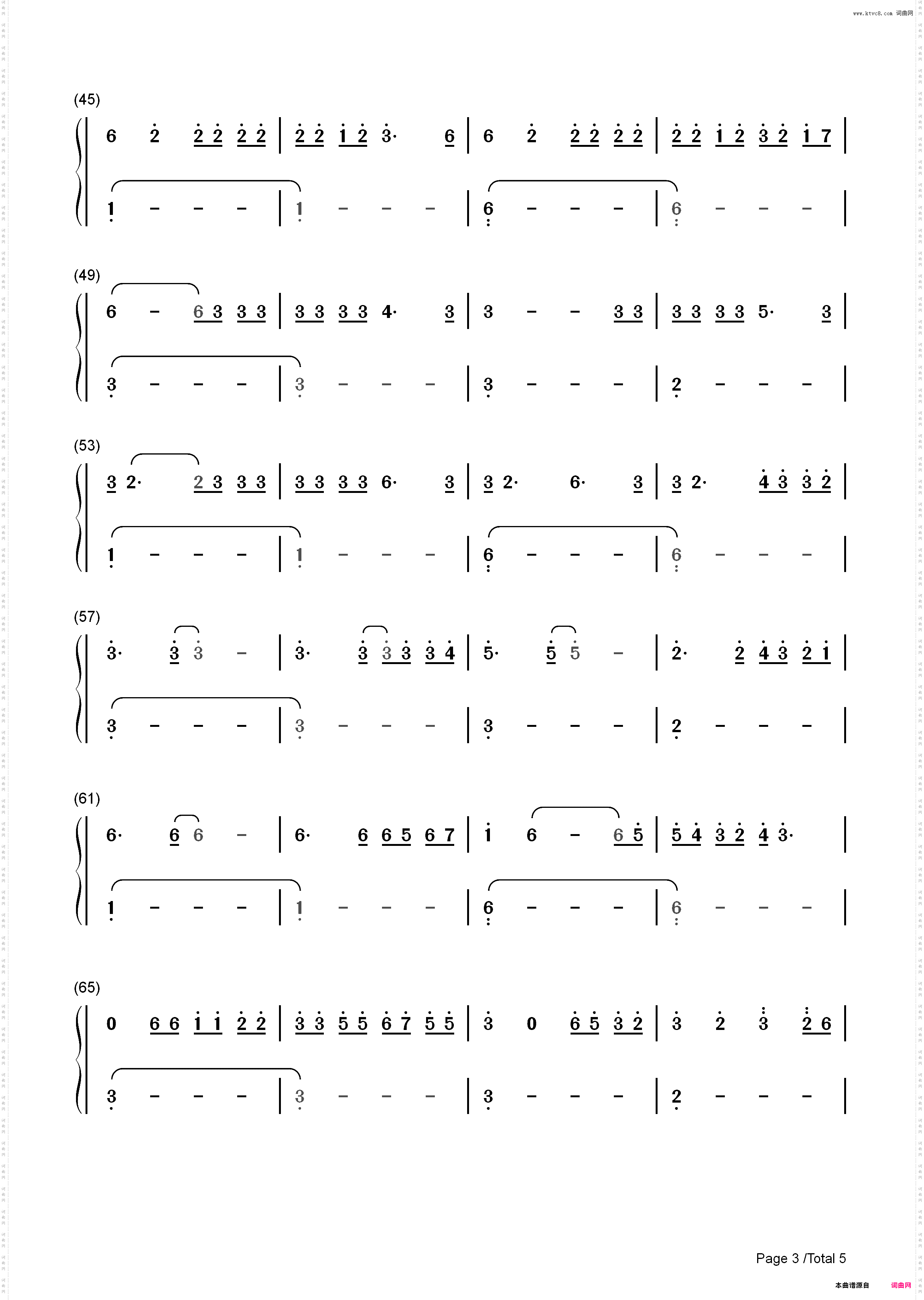Easier-5 Seconds of Summer_简谱版
