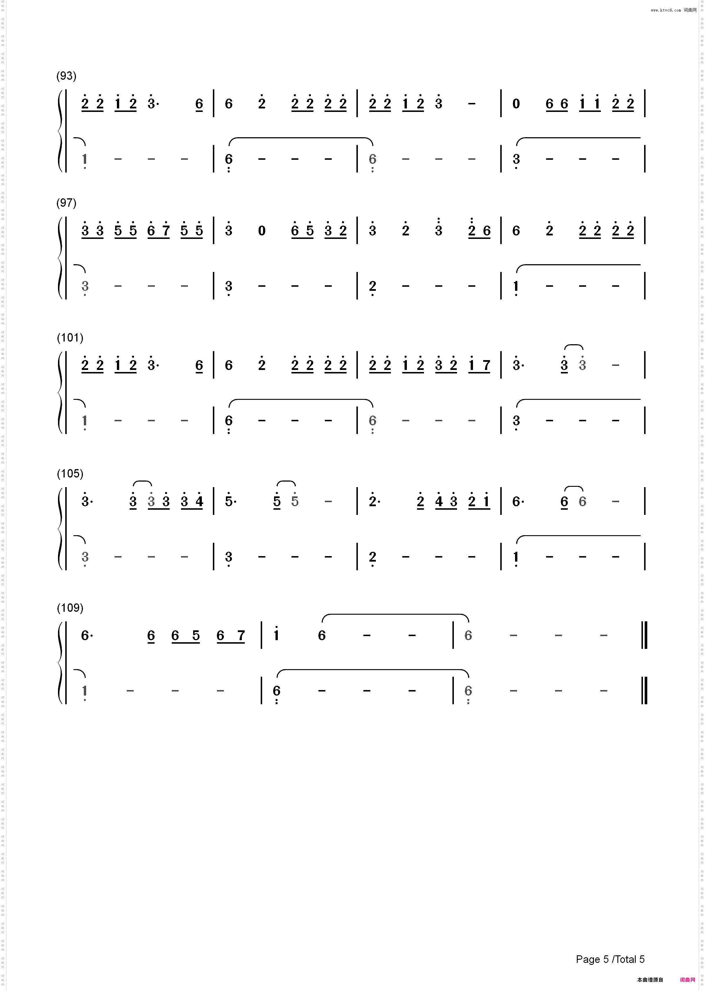 Easier-5 Seconds of Summer_简谱版