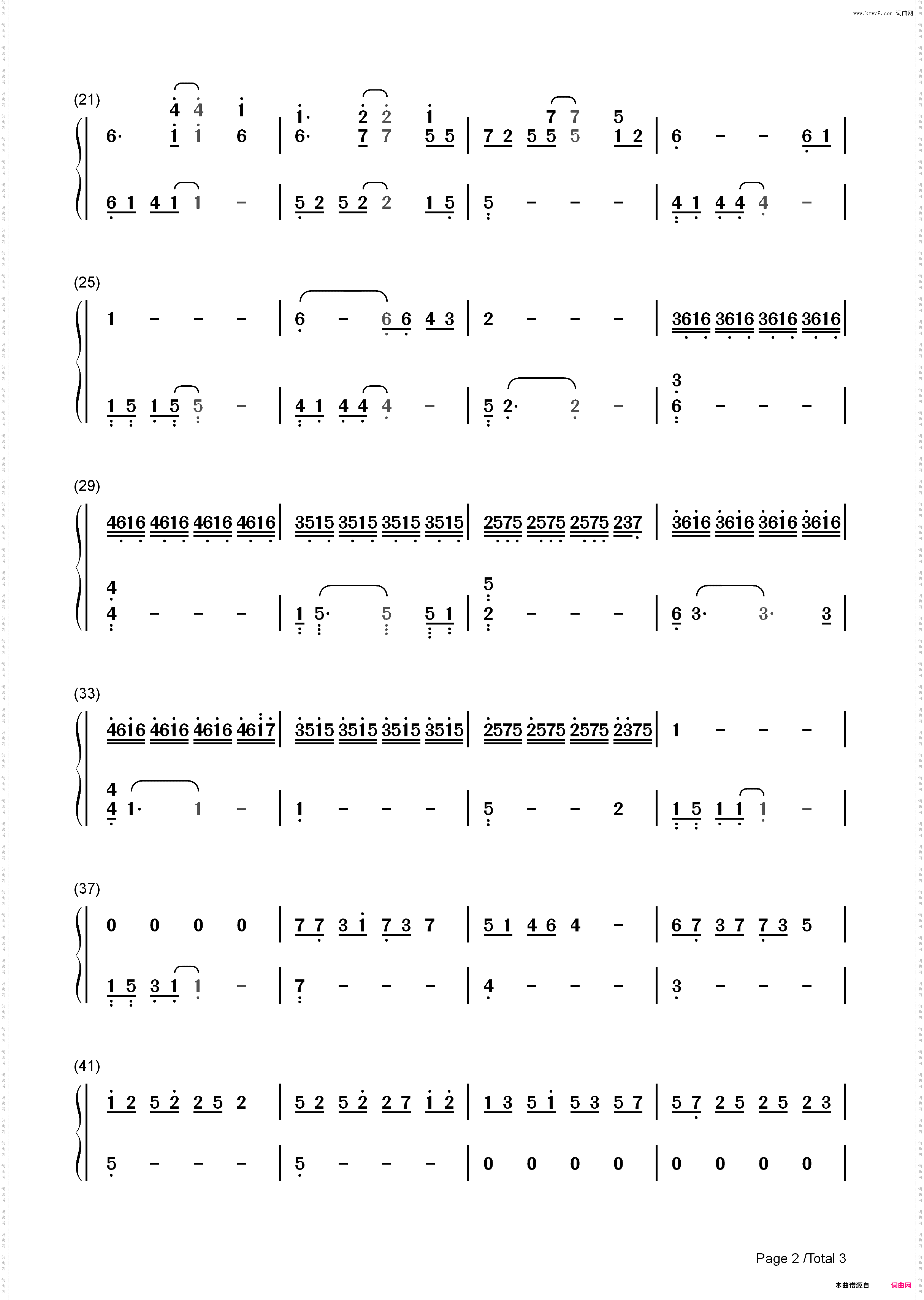 Heaven-Snowflakes-Florian Bur_简谱版