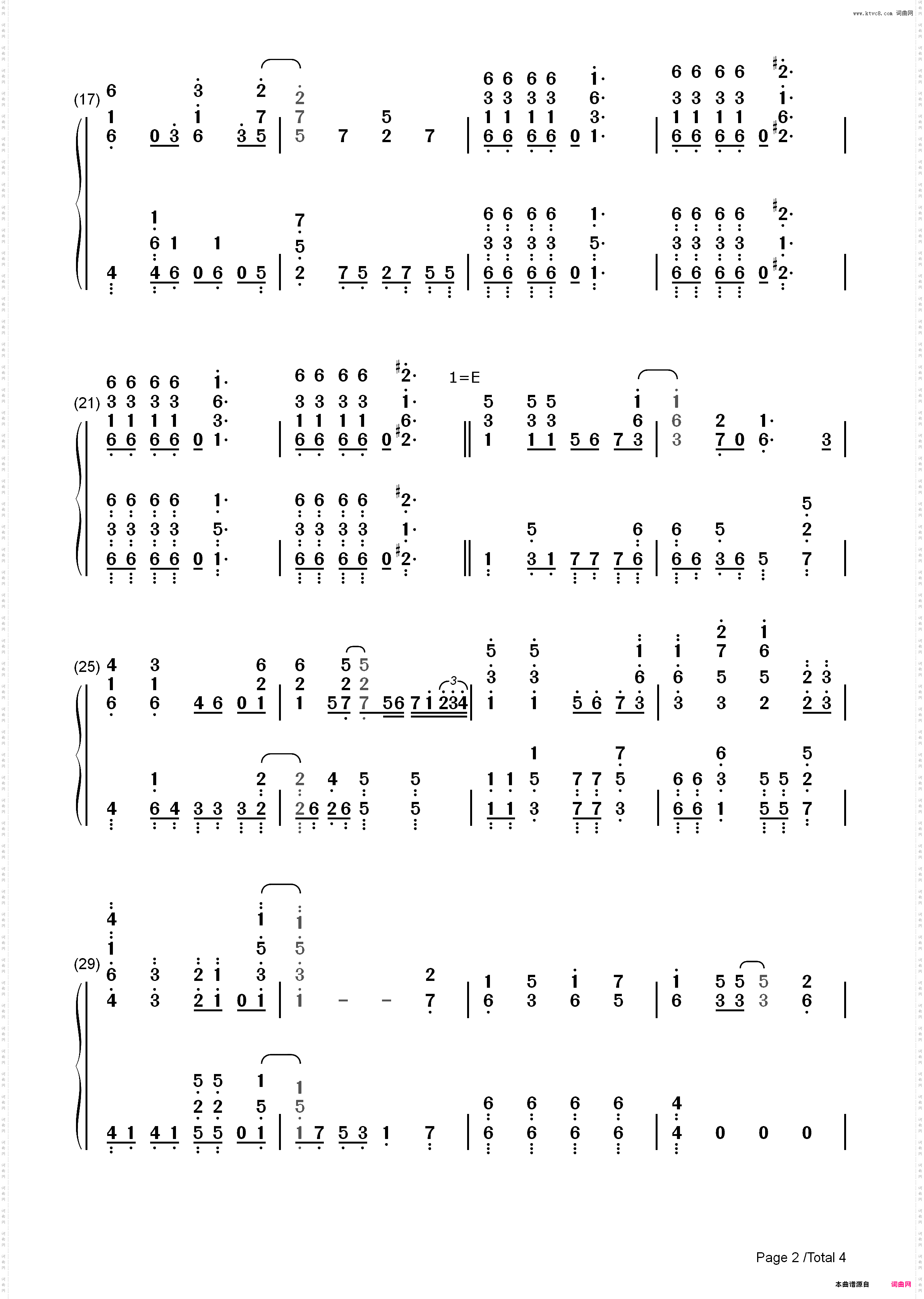 ときめきエクスペリエンス-BanG Dream OP_简谱版