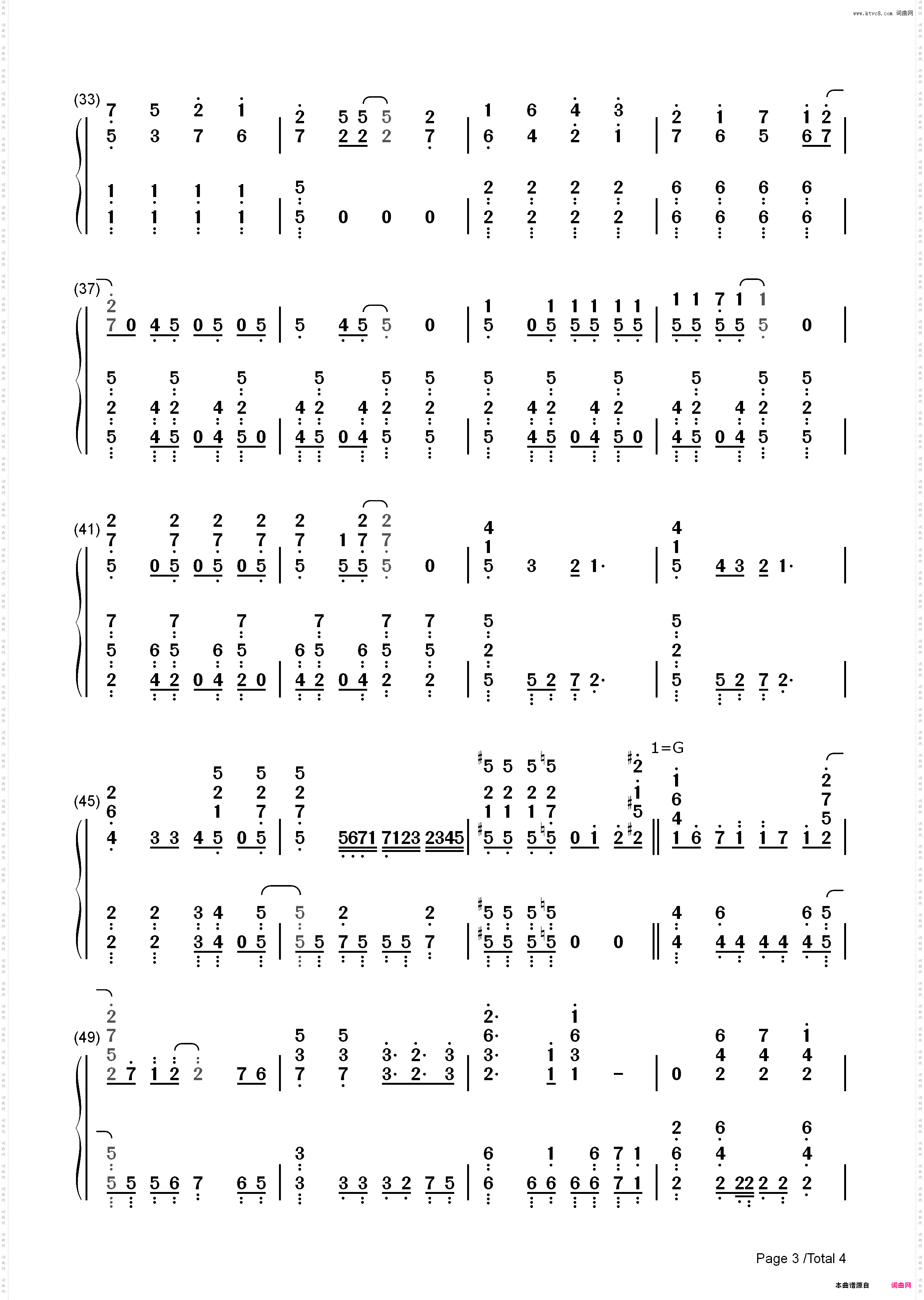 ときめきエクスペリエンス-BanG Dream OP_简谱版