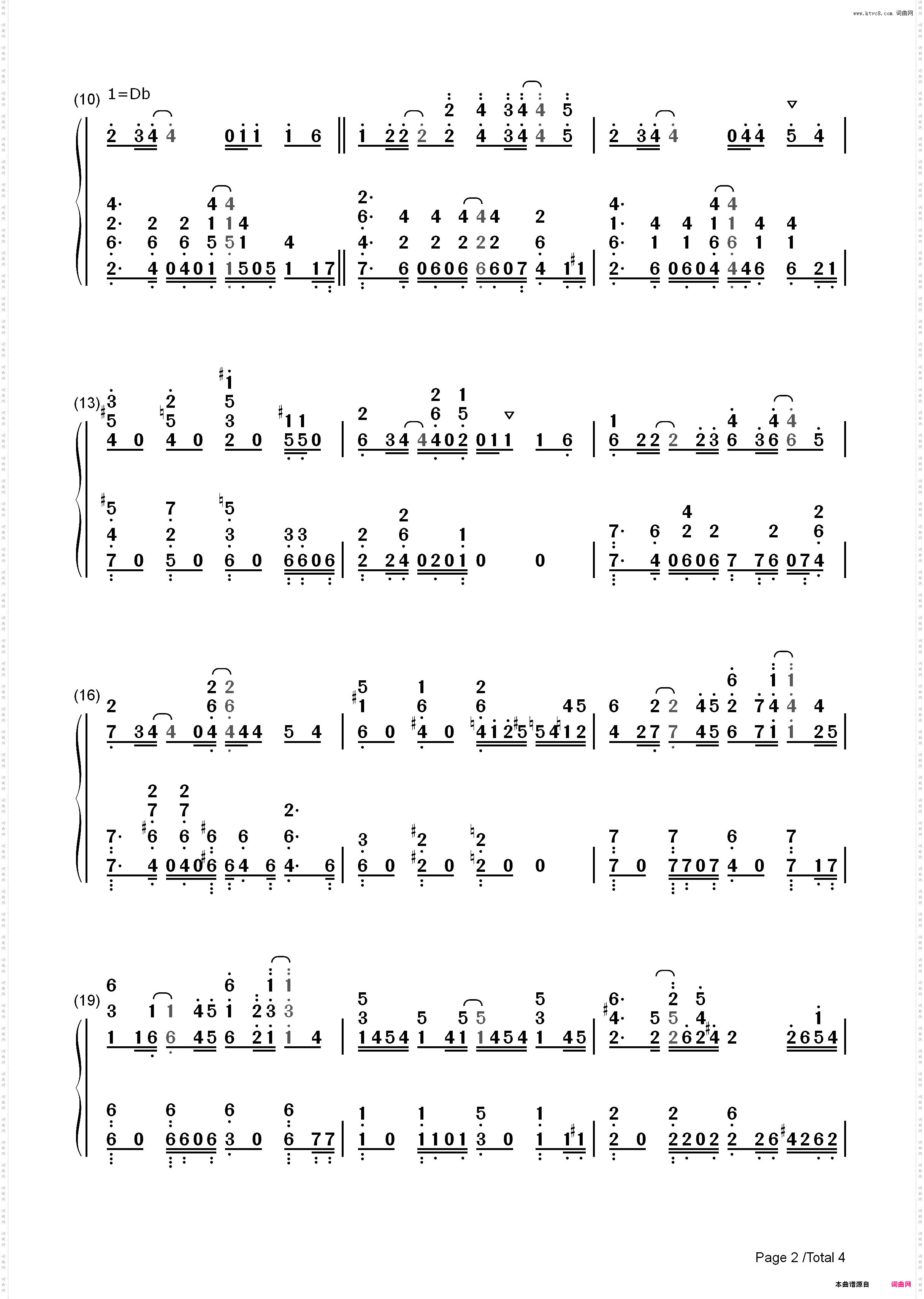 Sign-五等分的新娘ED_简谱版