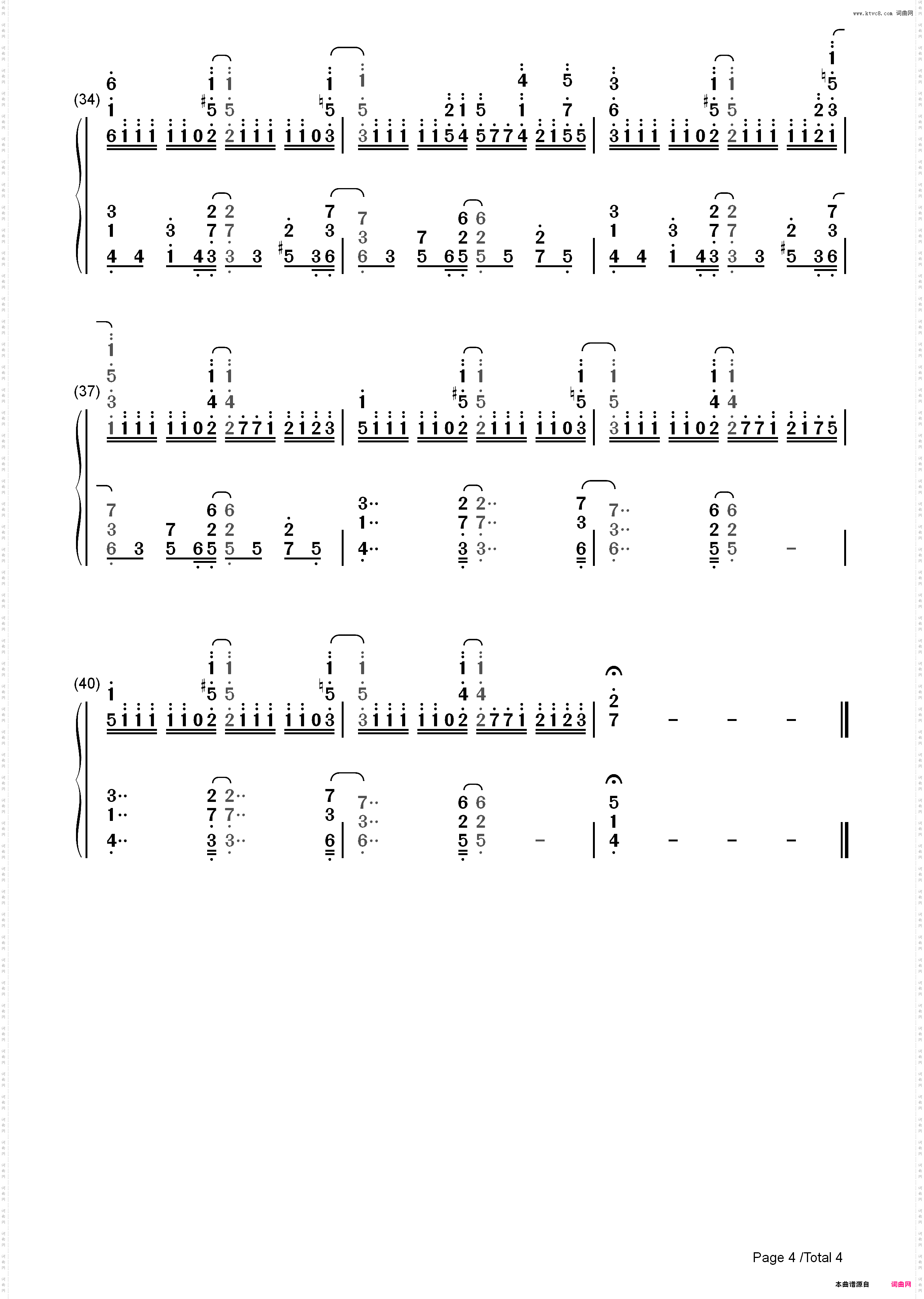 Sign-五等分的新娘ED_简谱版