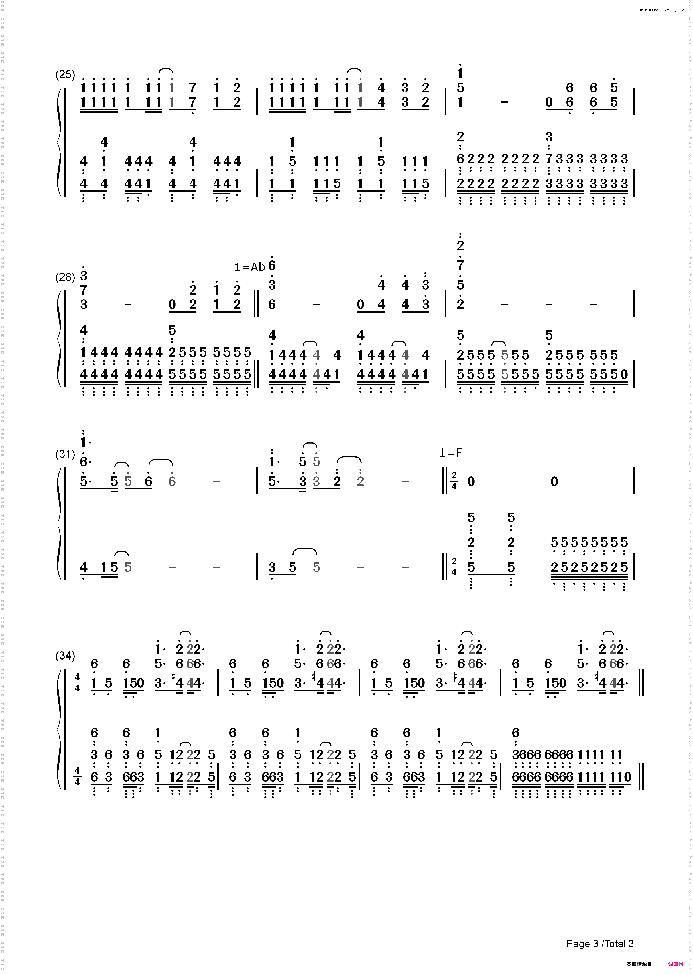 Gravitation-魔法禁书目录ⅢOP_简谱版