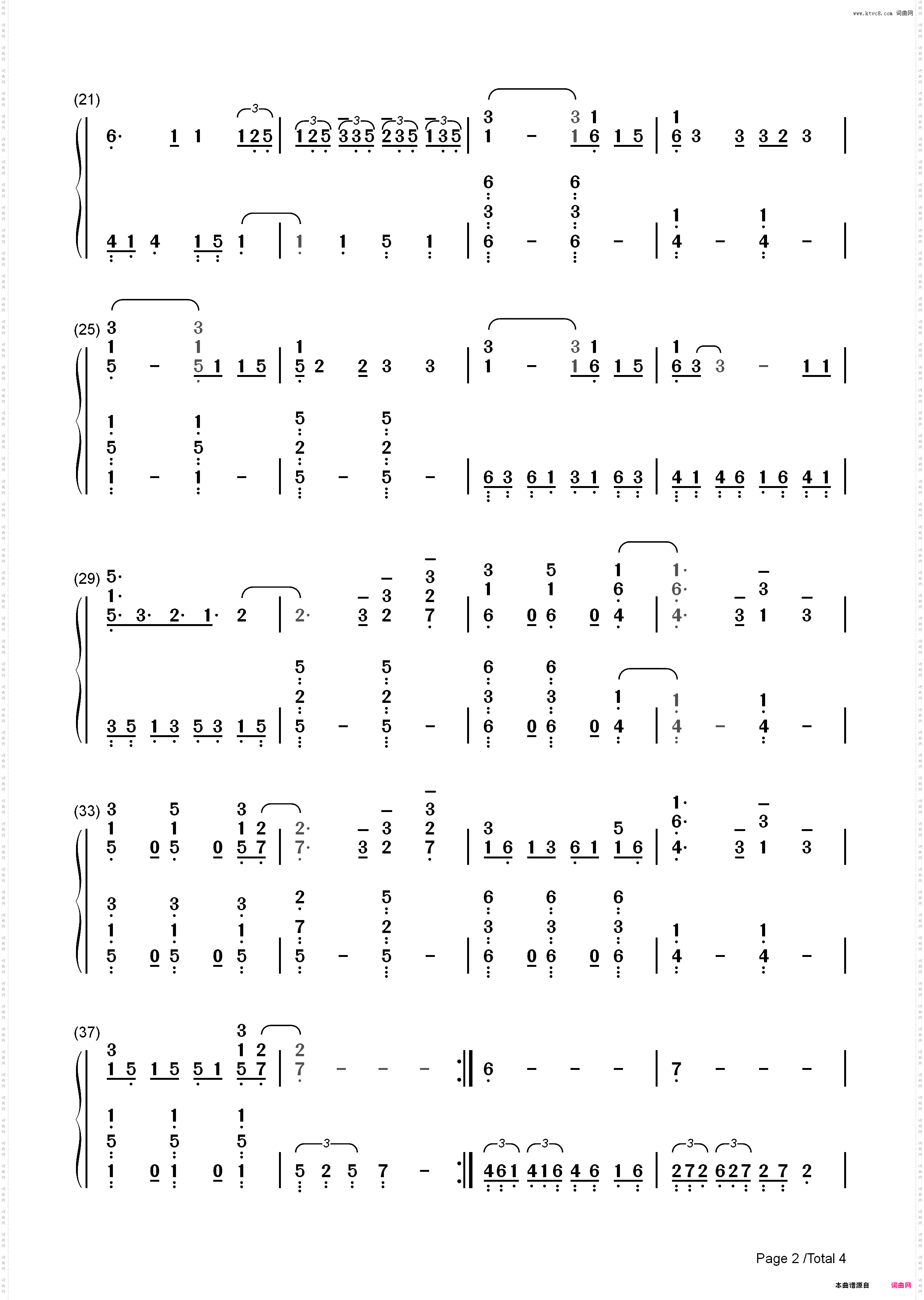 Head Above Water-Avril Lavigne_简谱版
