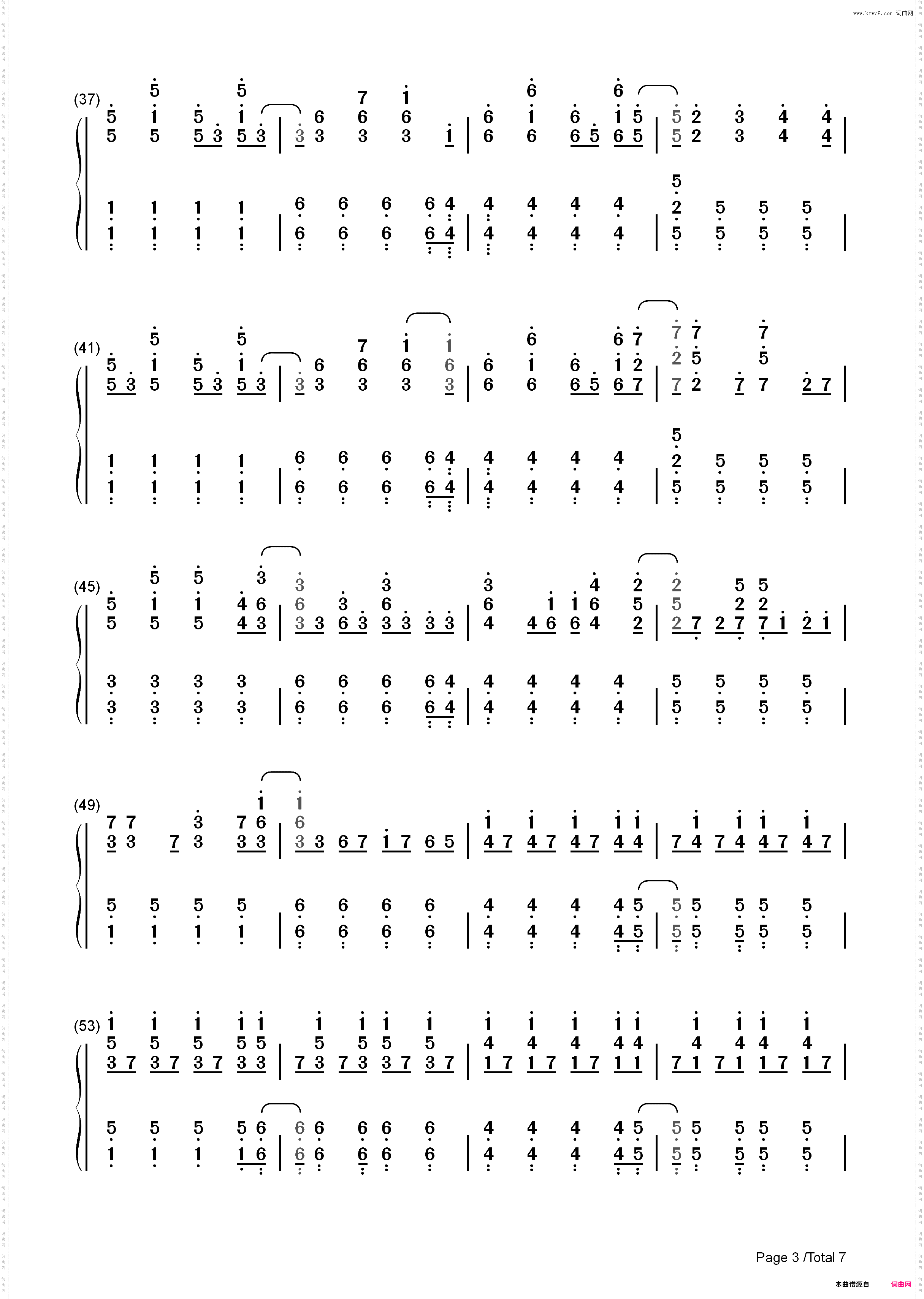 Viva la Vida-ColdPlay_简谱版