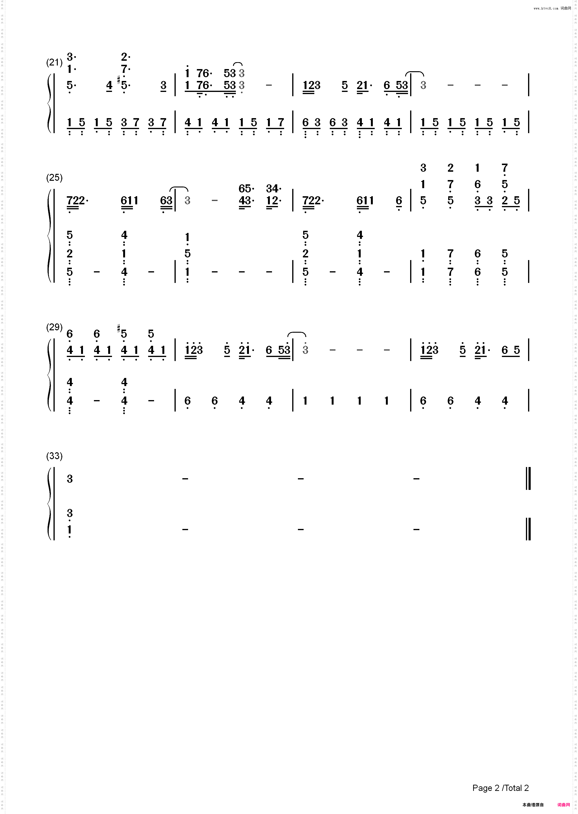 Truce-Twenty One Pilots_简谱版