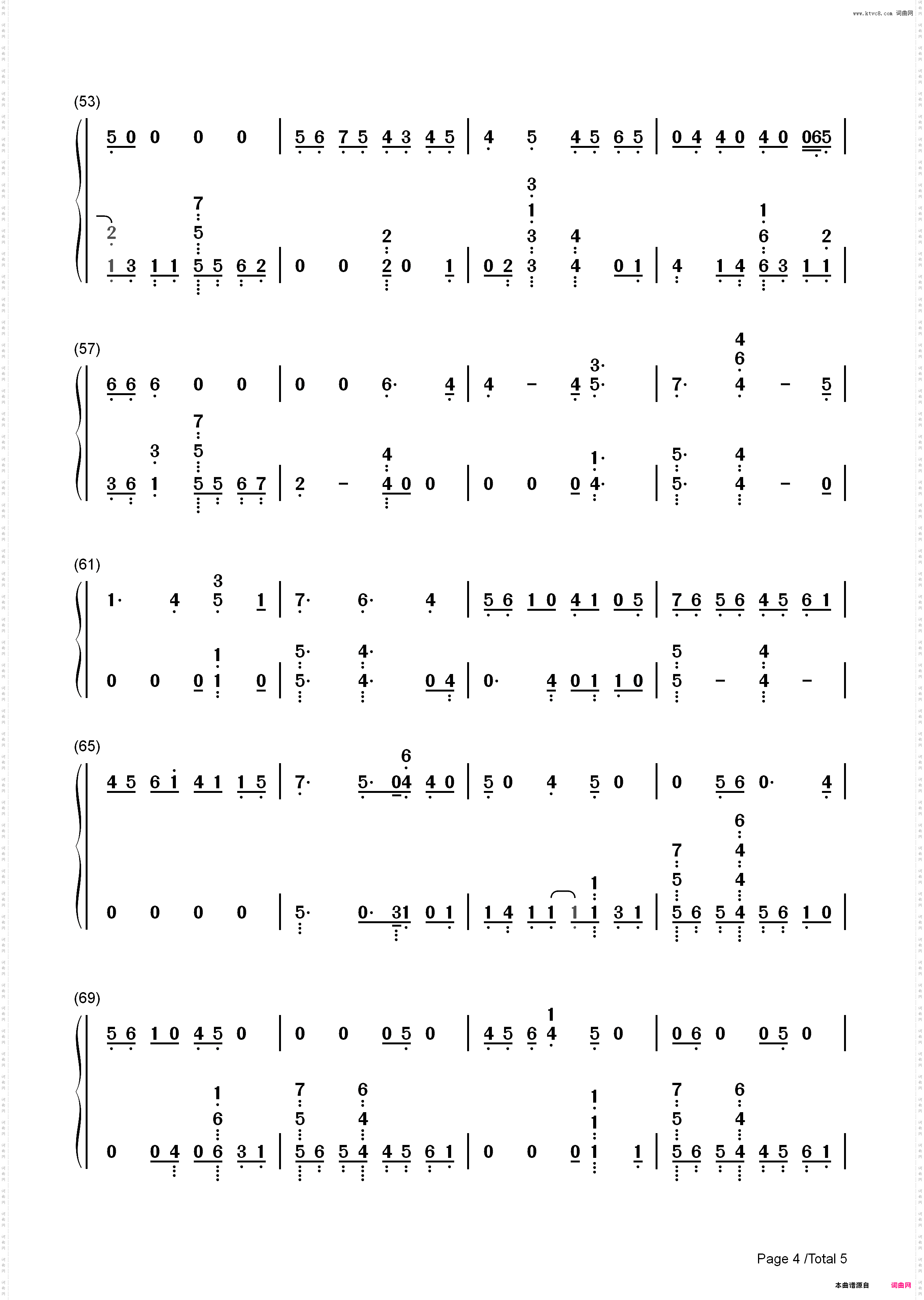 The Middle-Zedd和Maren Morris和Grey_简谱版