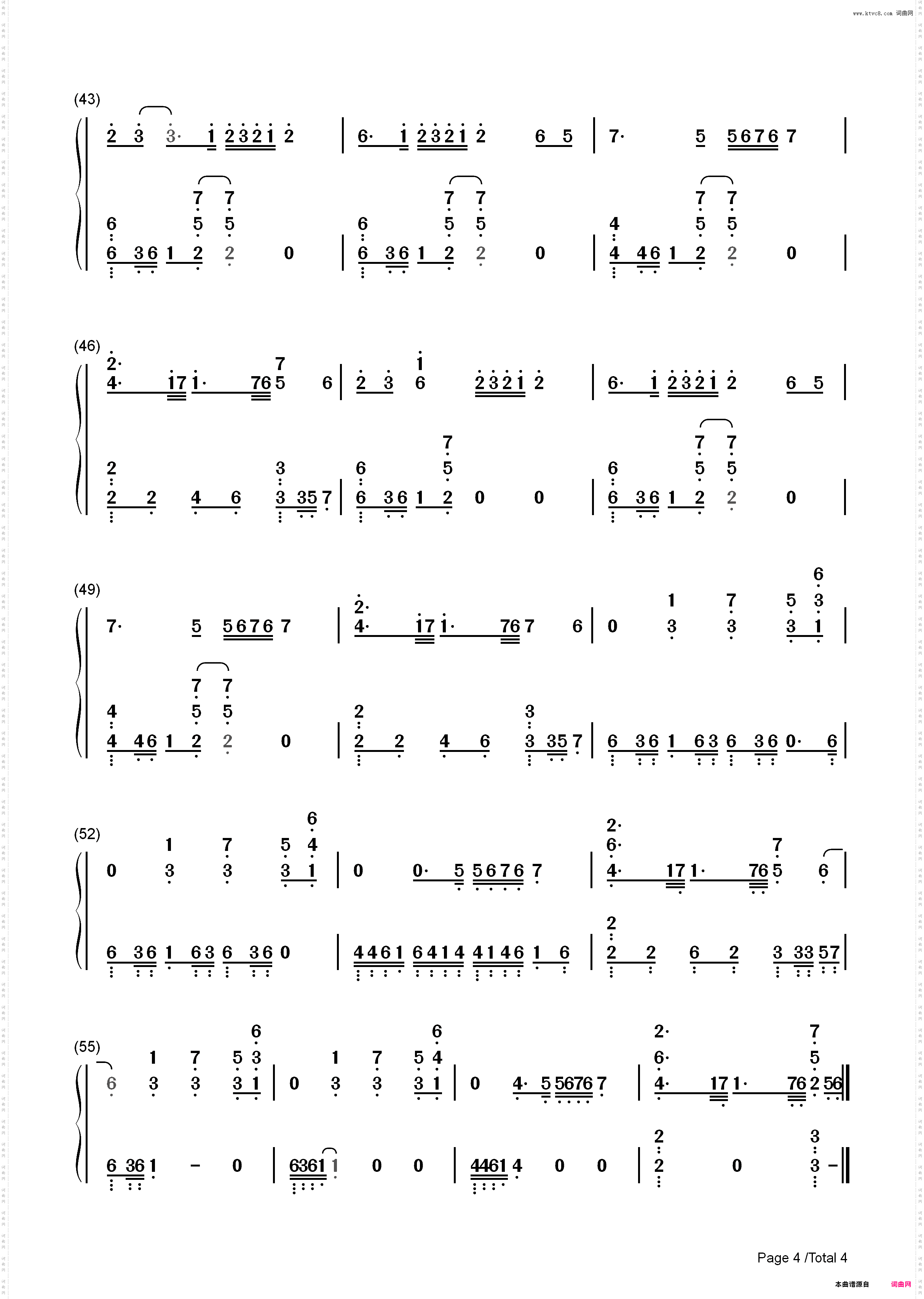 God Is a Woman-Ariana Grande_简谱版