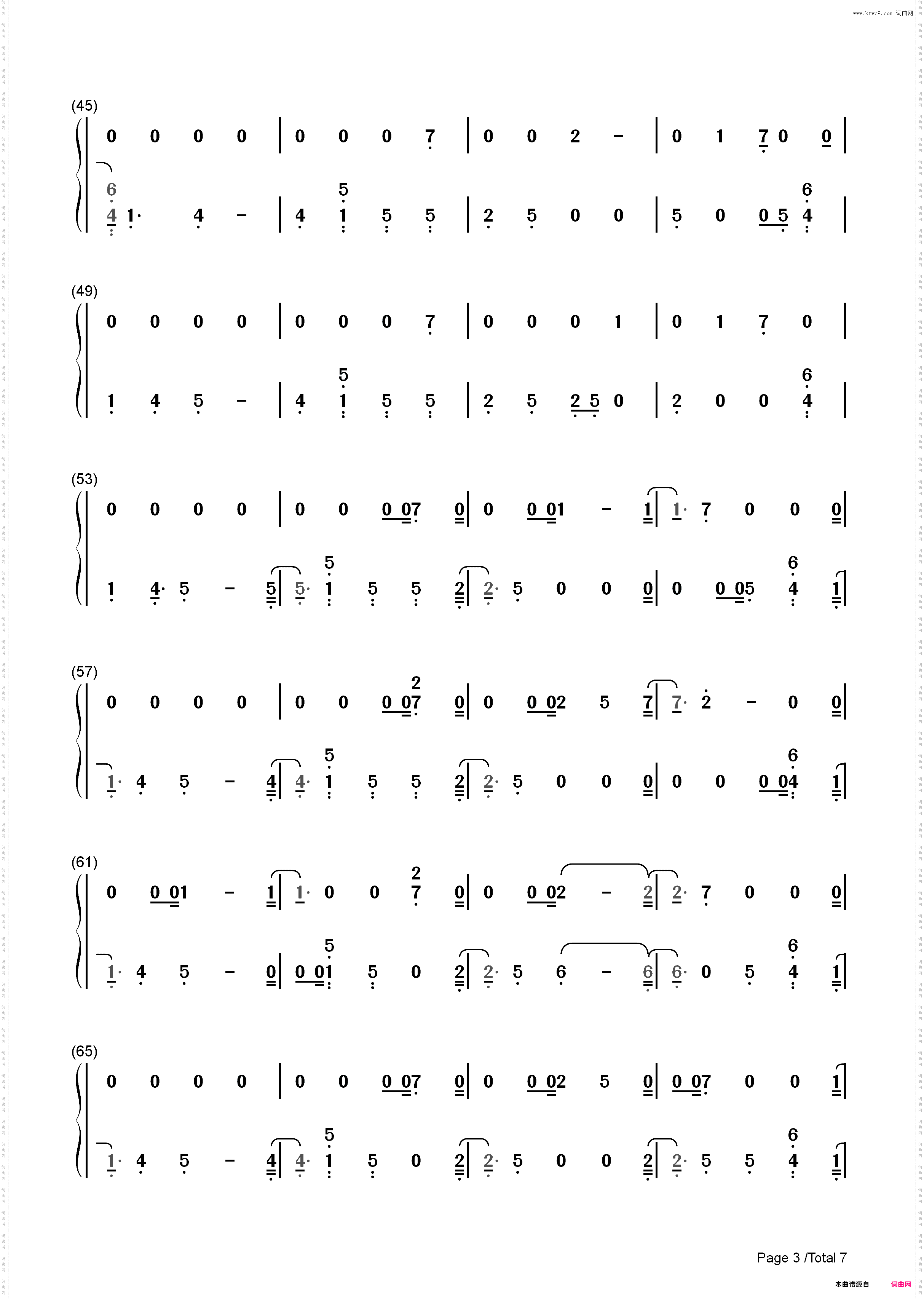 So It Goes…-Taylor Swift_简谱版