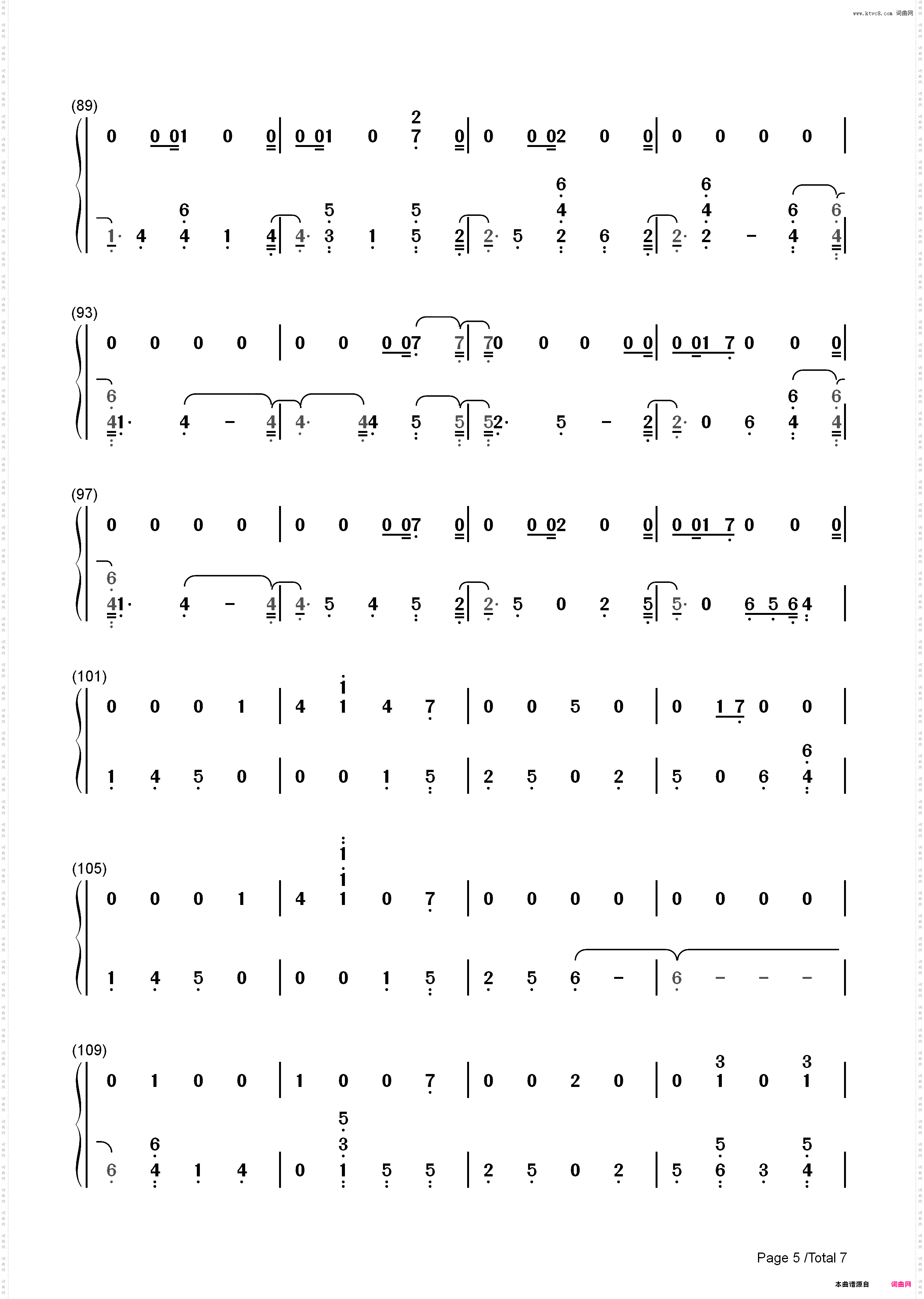 So It Goes…-Taylor Swift_简谱版