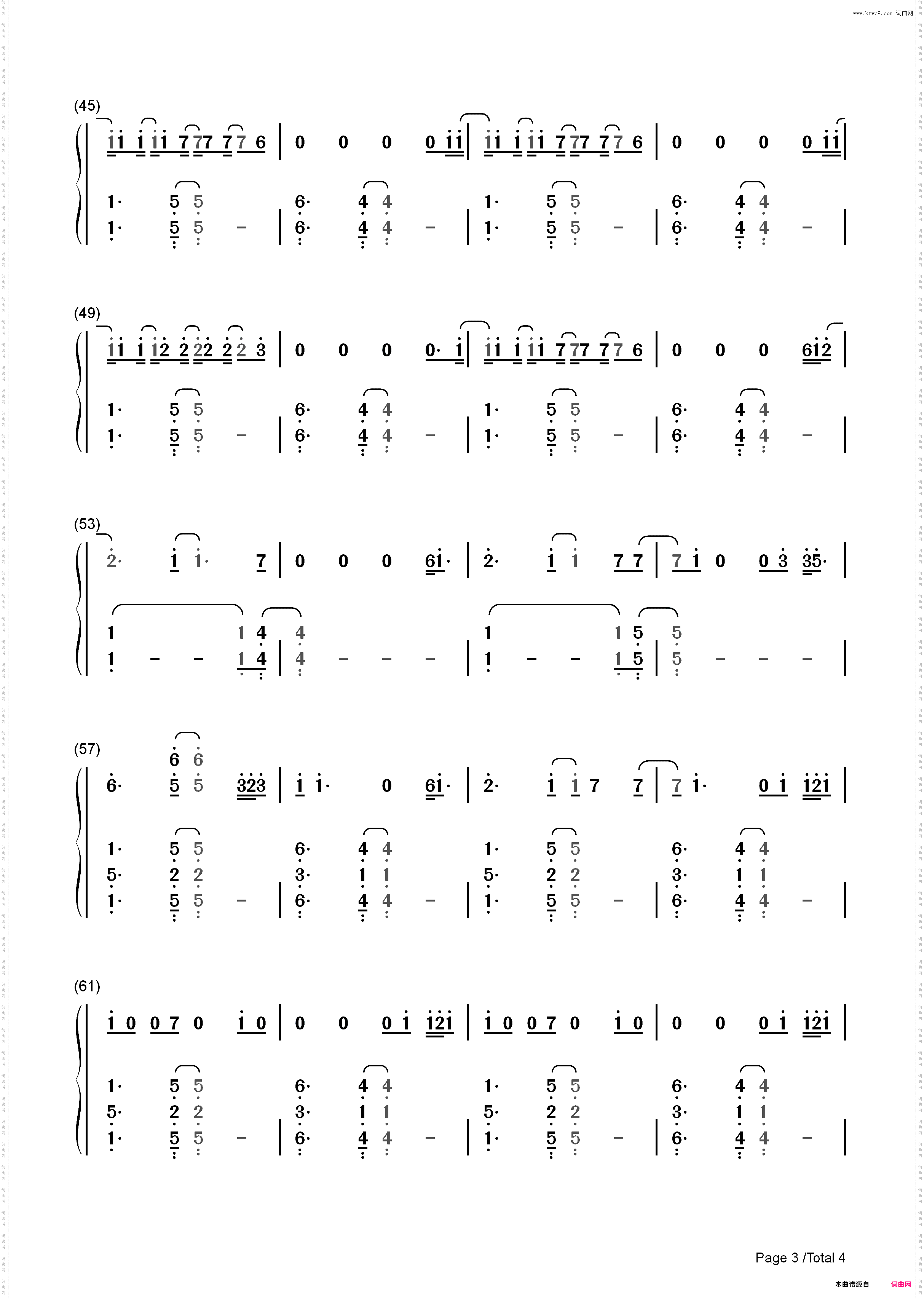 More Than Friends-Jason Mraz ft Meghan Trainor_简谱版
