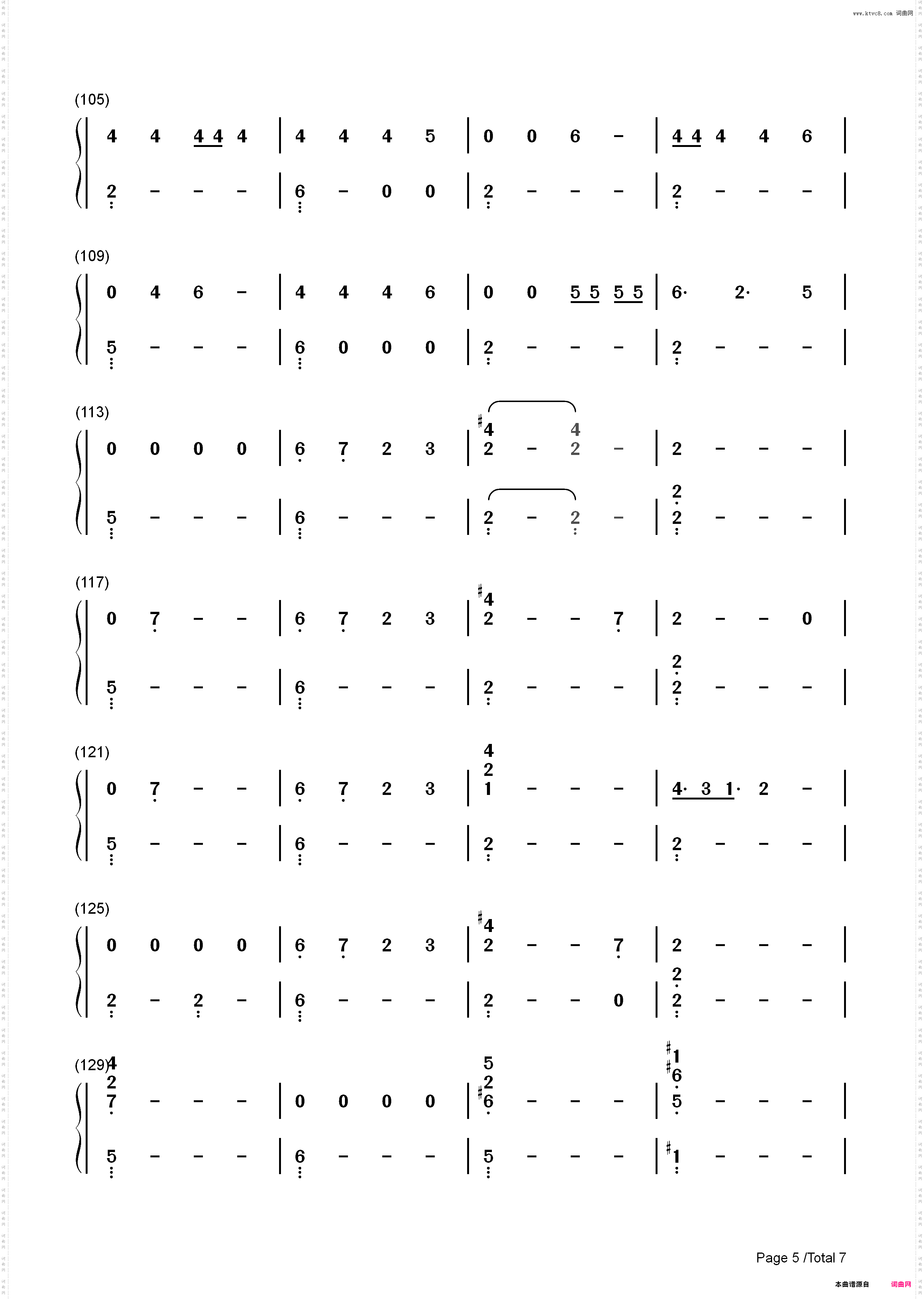 Filthy-Justin Timberlake_简谱版