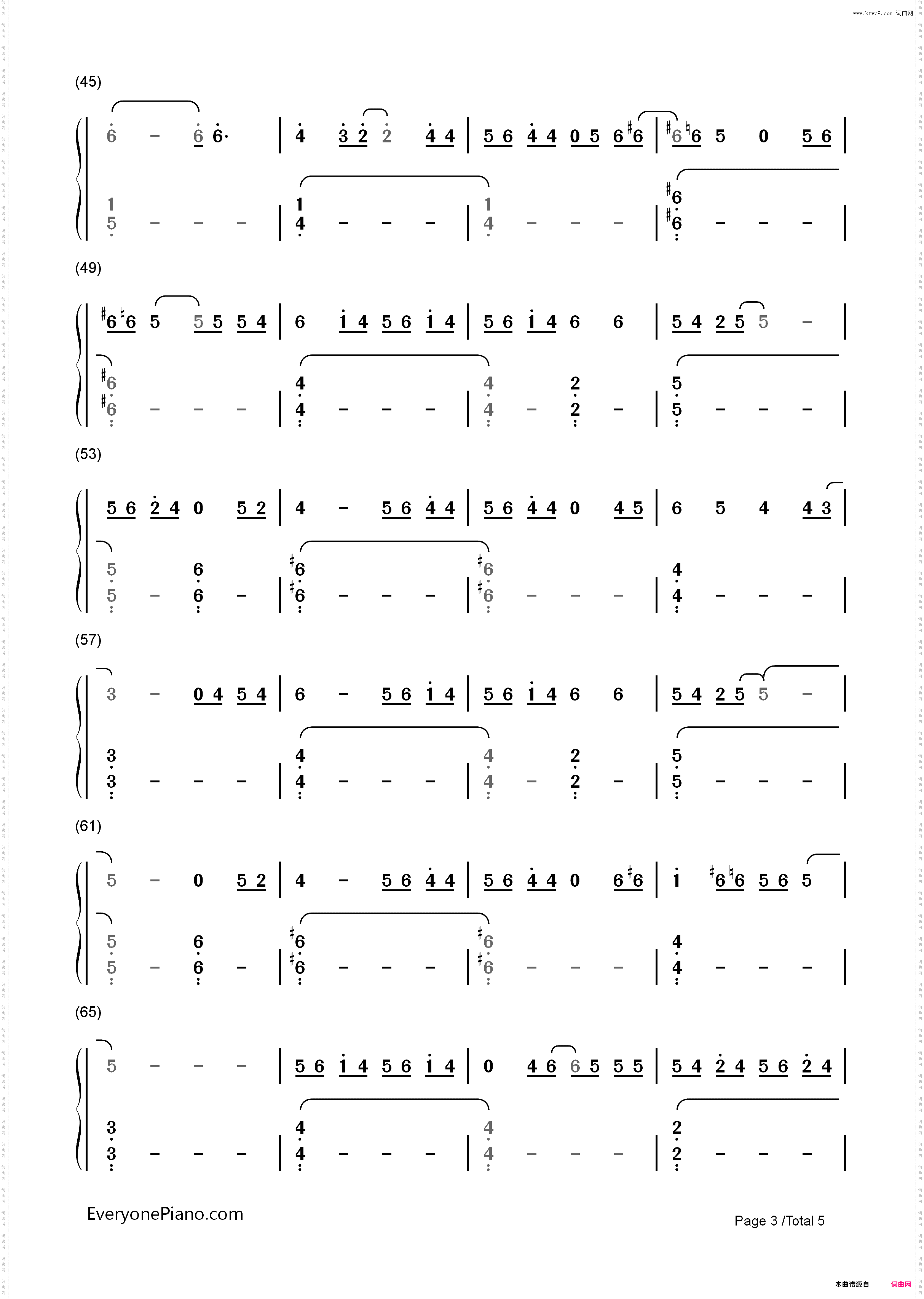 Hypnotised-Coldplay_简谱版