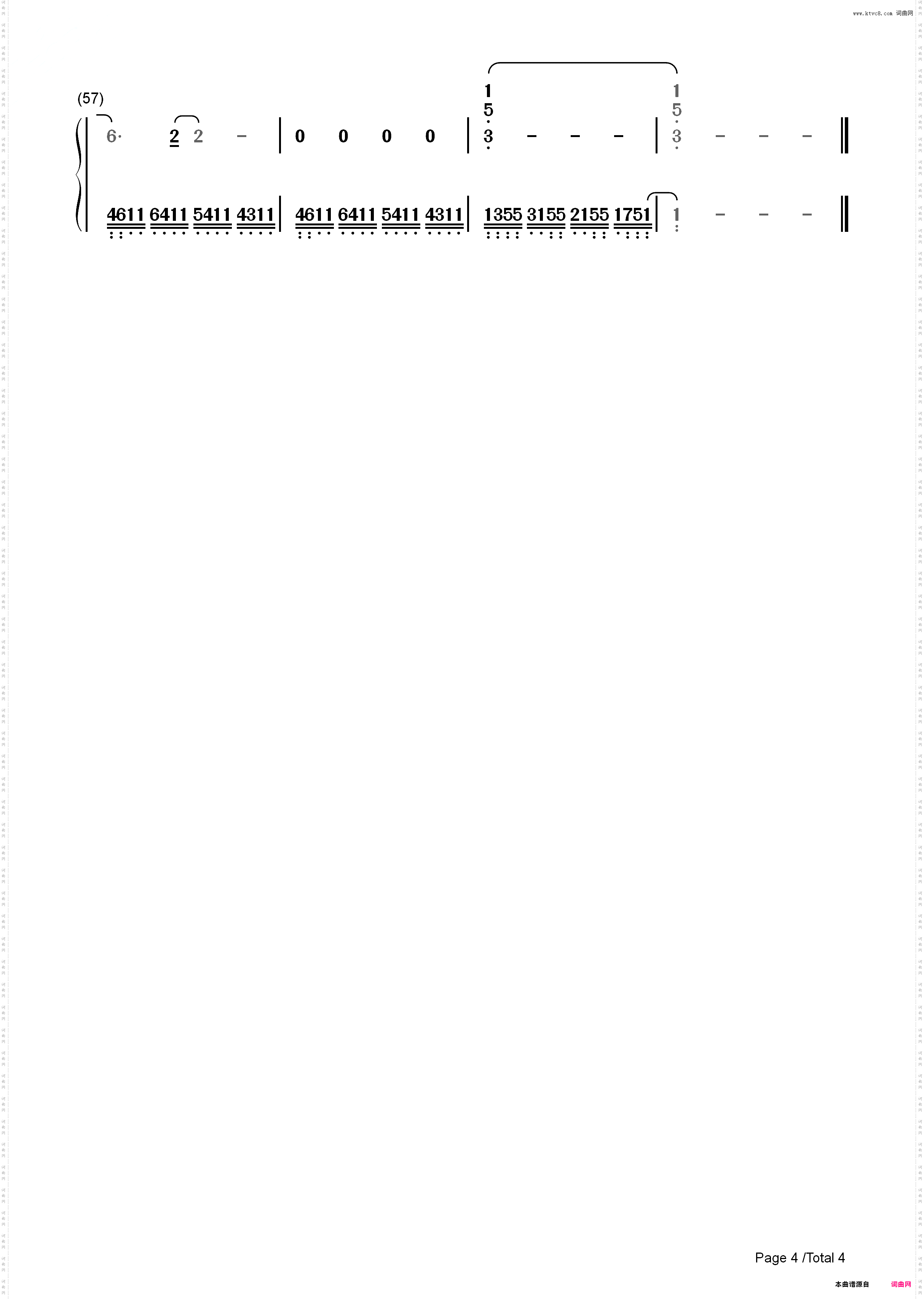 你的背包-陈奕迅_简谱版